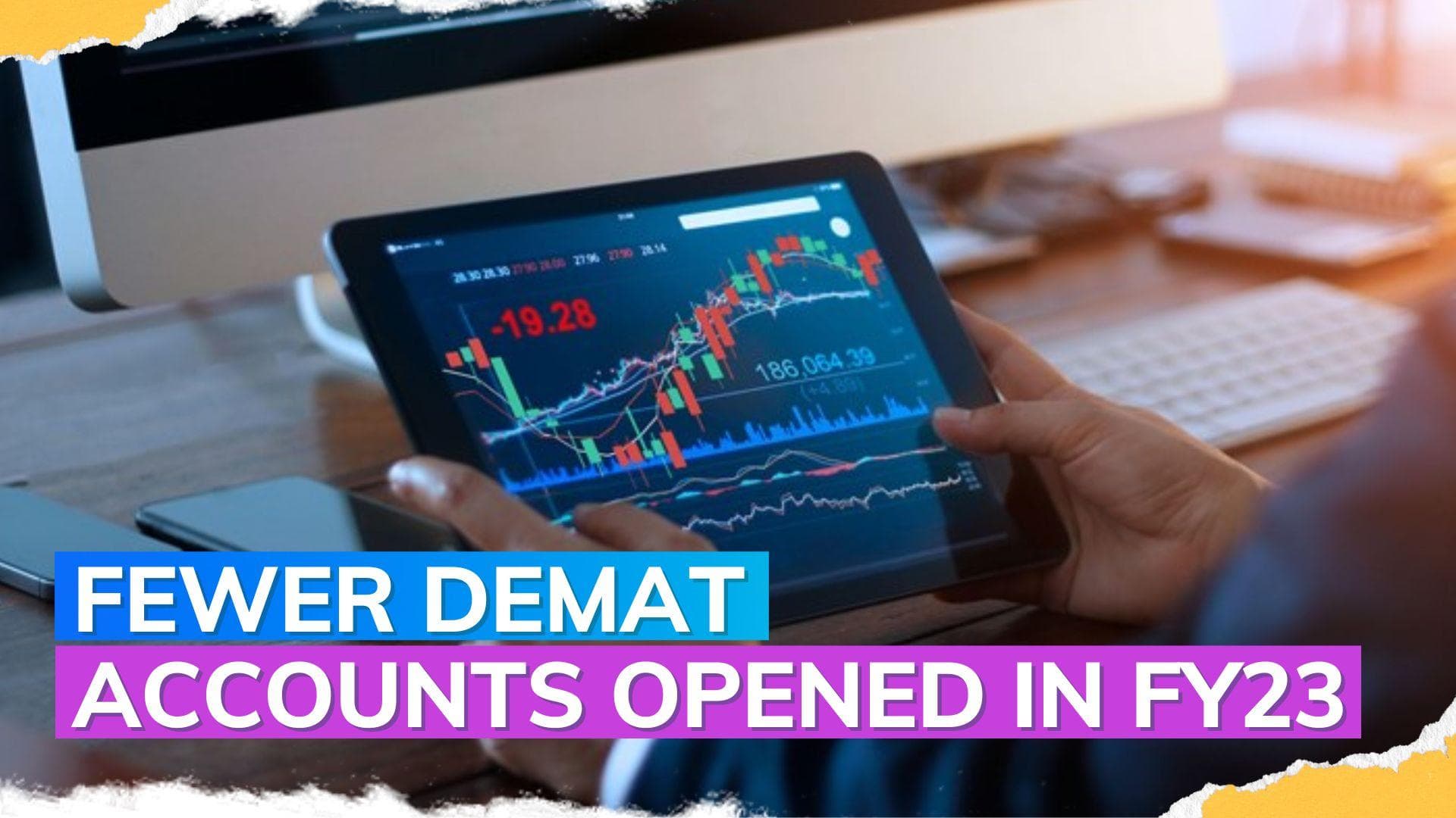 Wary investors open fewer demat account  in 2022-23