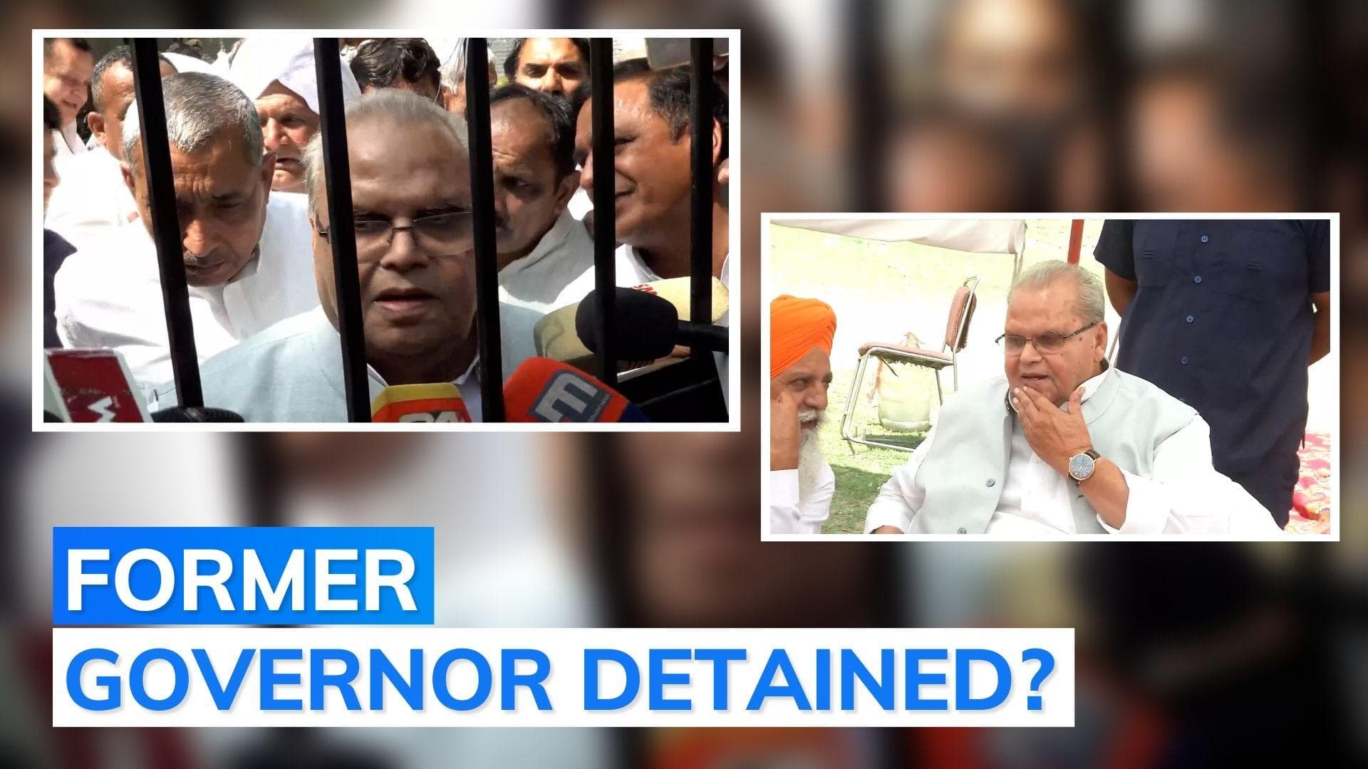 Satyapal Malik alleges 'detained by police'; 'he came on his own, free to go', says police