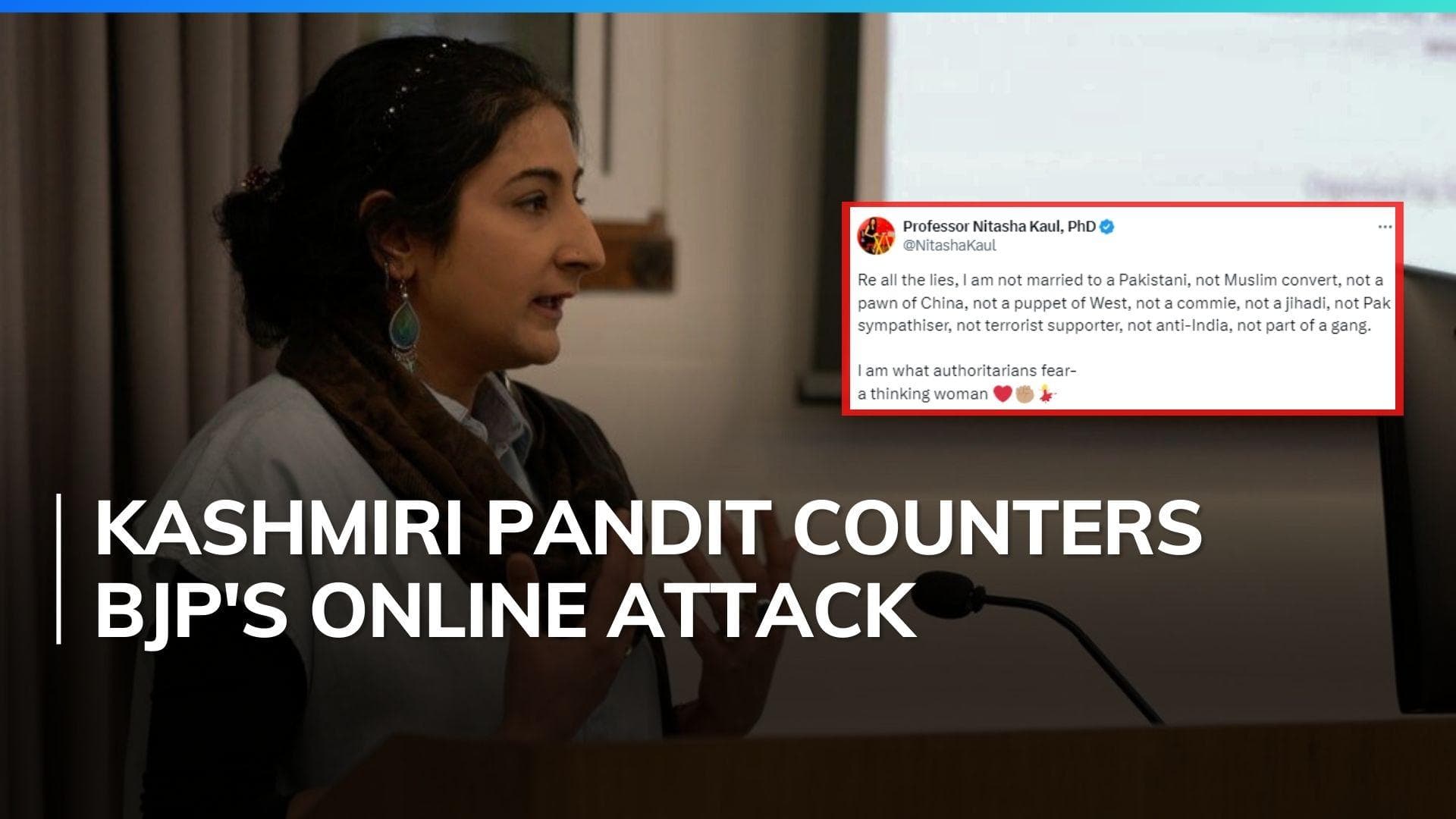 'Not married to a Pakistani': Professor Nitasha Kaul slams Indian govt
