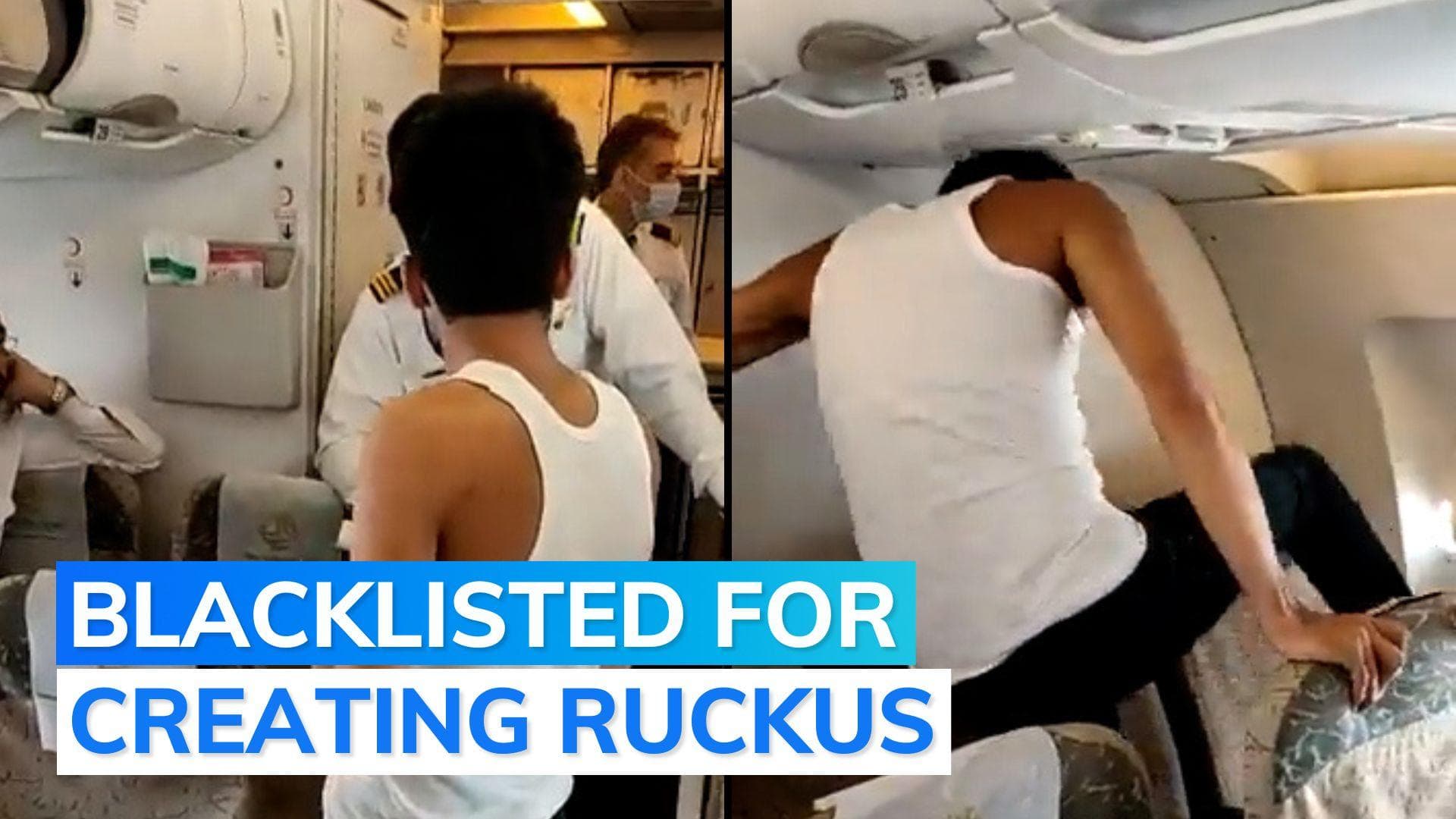 WATCH: passenger kicks window, misbehaves with crew mid-air on Peshawar-Dubai flight