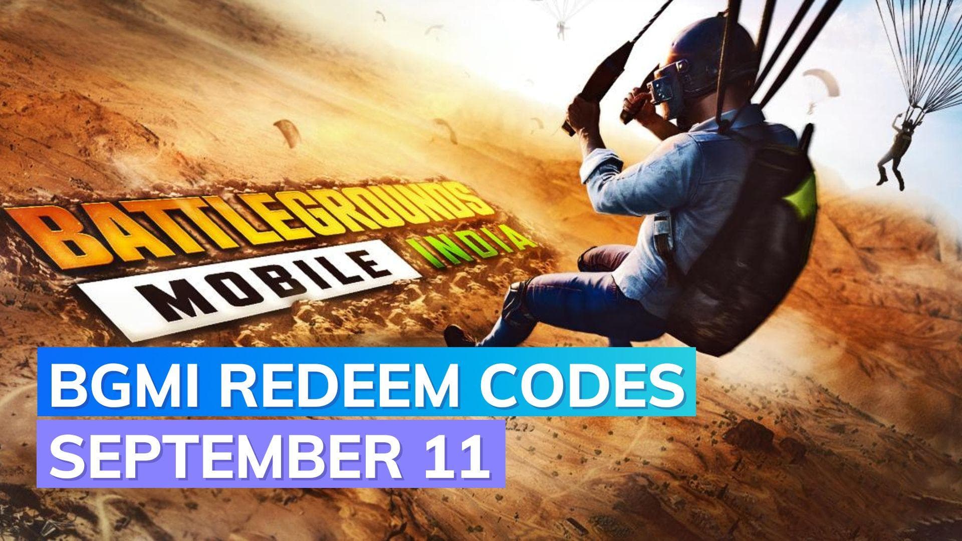BGMI redeem codes Today 11 September 2023: Get exclusive access to weapons, emotes, and UC!