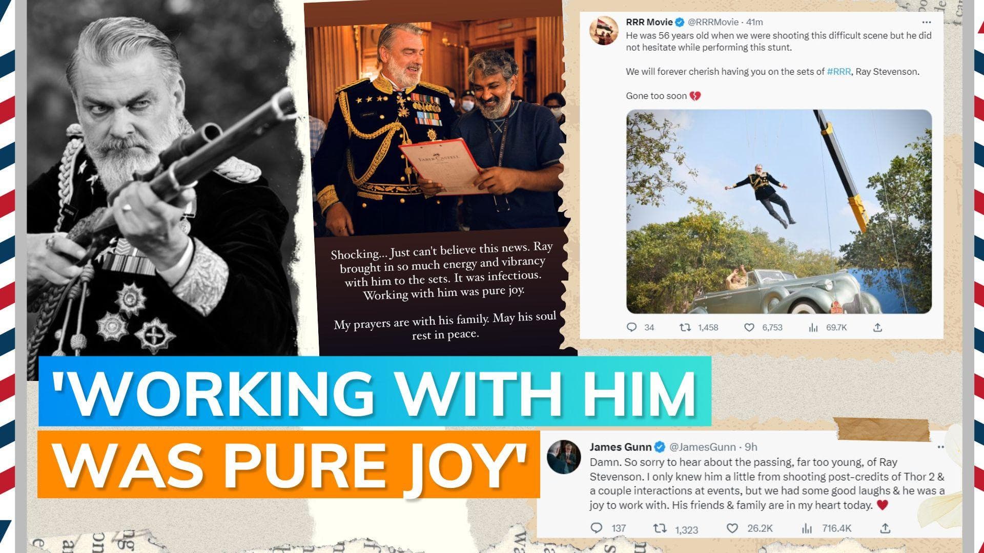 ‘RRR’ actor Ray Stevenson dies: SS Rajamouli and James Gunn pen heartfelt notes