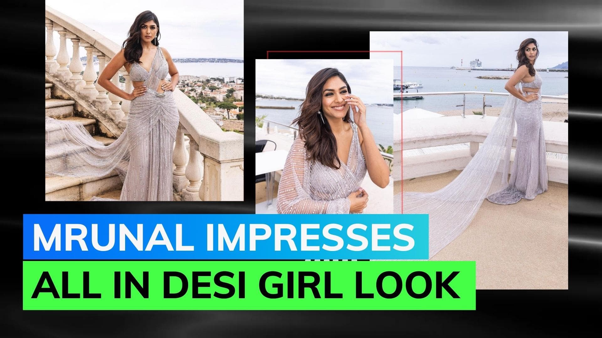 Cannes 2023: Mrunal Thakur dons Falguni and Shane Peacock's lilac saree, leaves people in awe