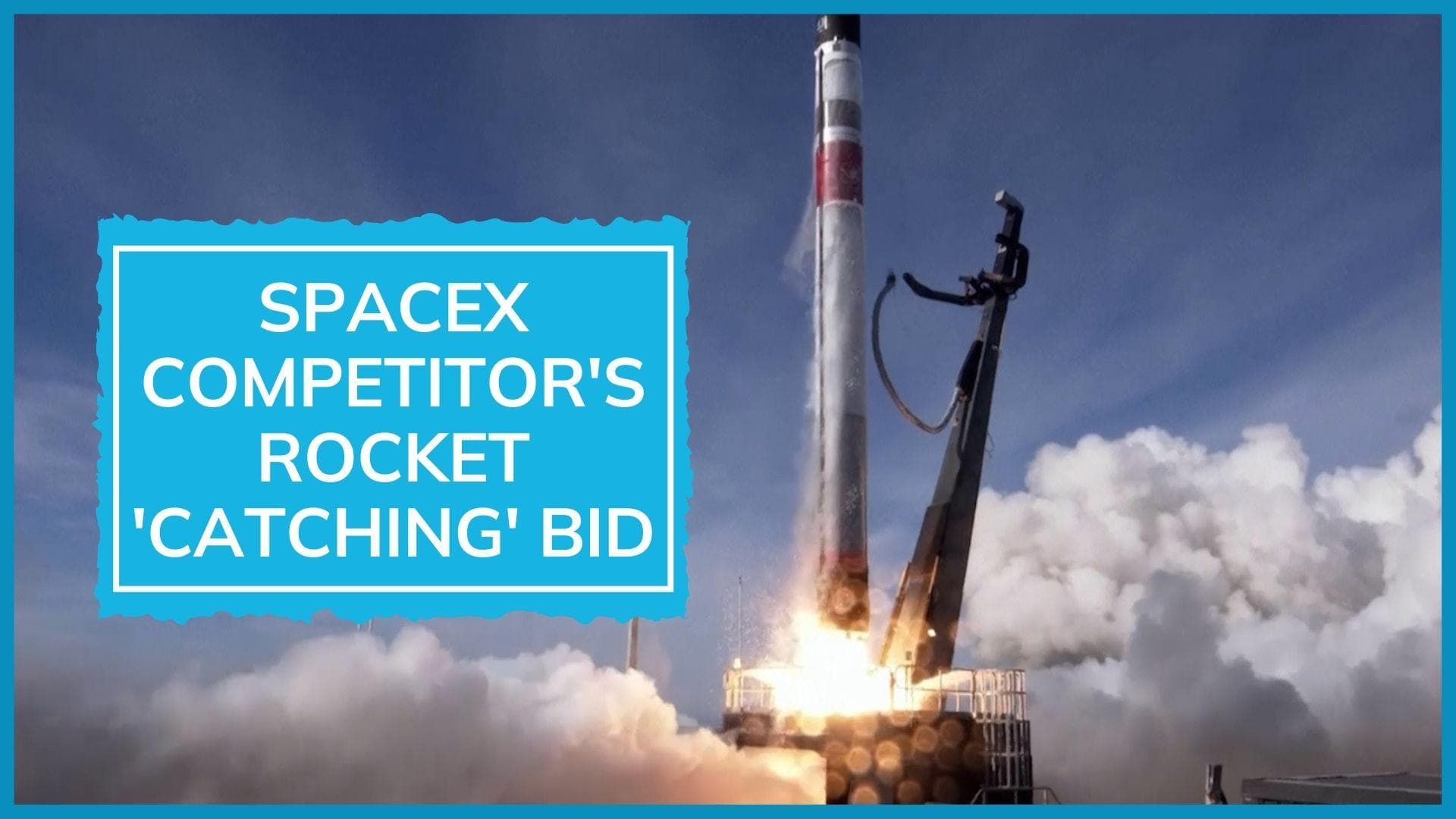 Watch | Helicopter 'catches' falling rocket