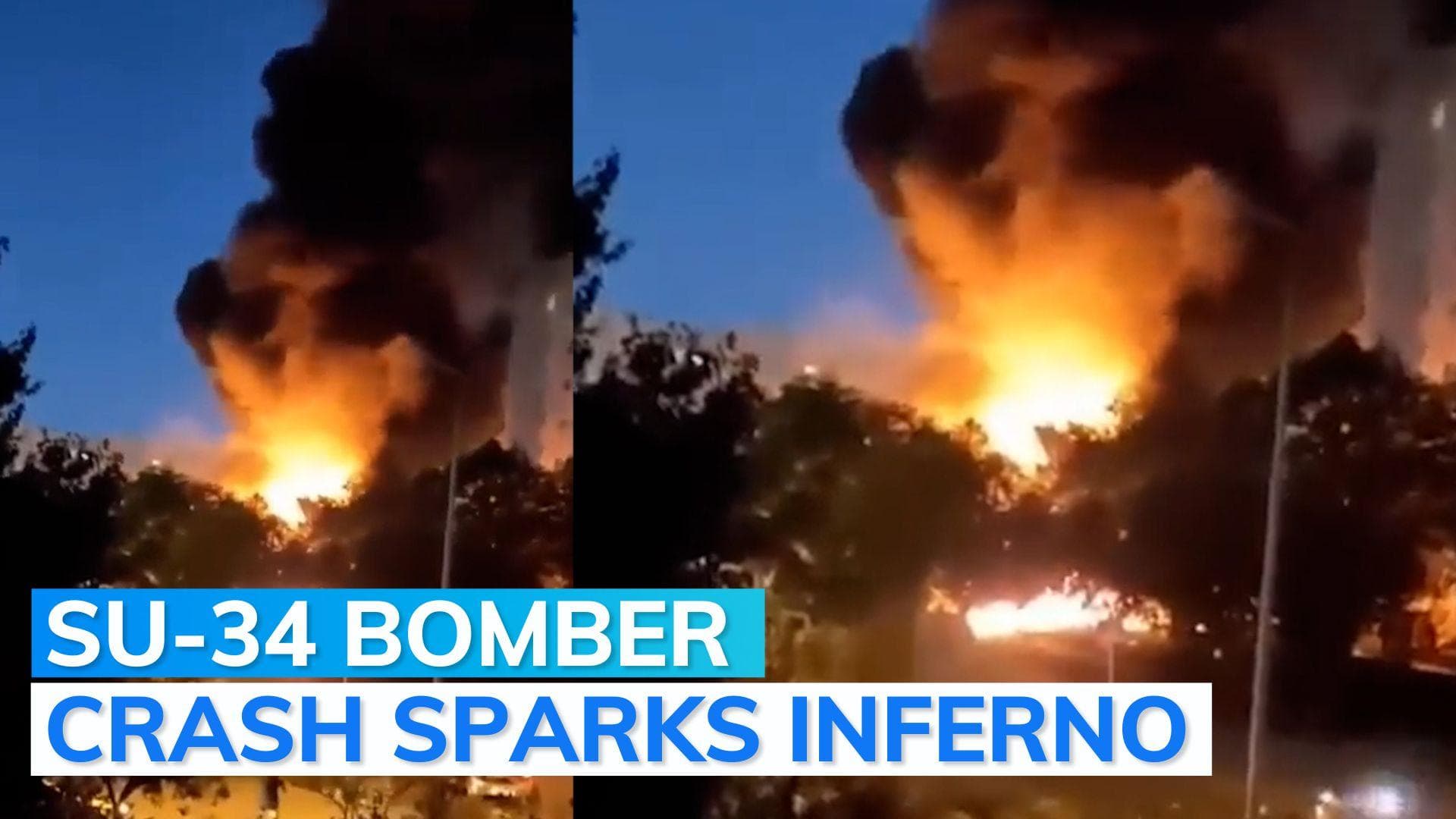 Russian warplane crashes into apartment building, 2 dead