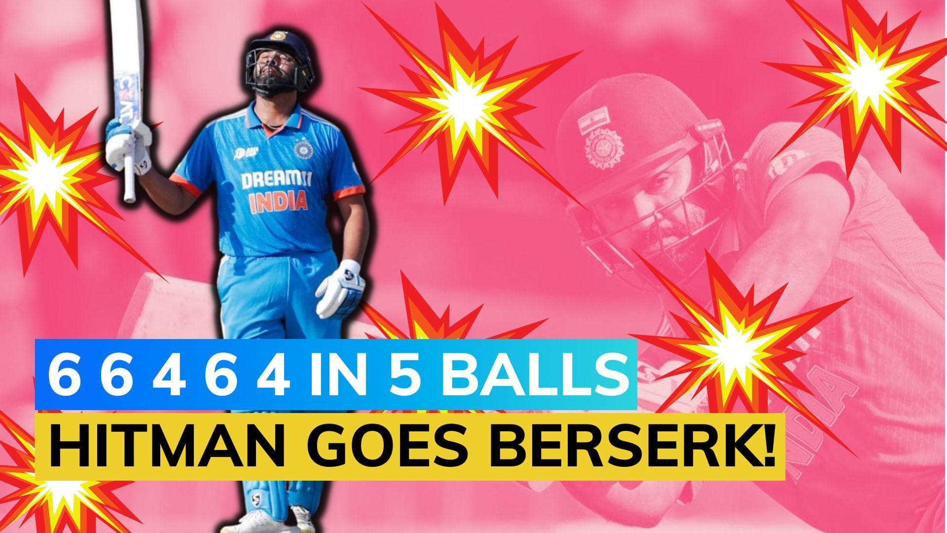 Watch: Rohit Sharma smashes Shadab Khan for 26 runs off 5 consecutive balls | India vs Pakistan, Asia Cup