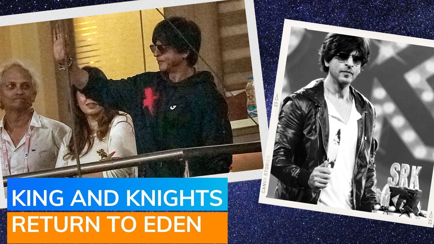 Watch | IPL 2023: Shah Rukh Khan cheers for KKR at Eden Gardens