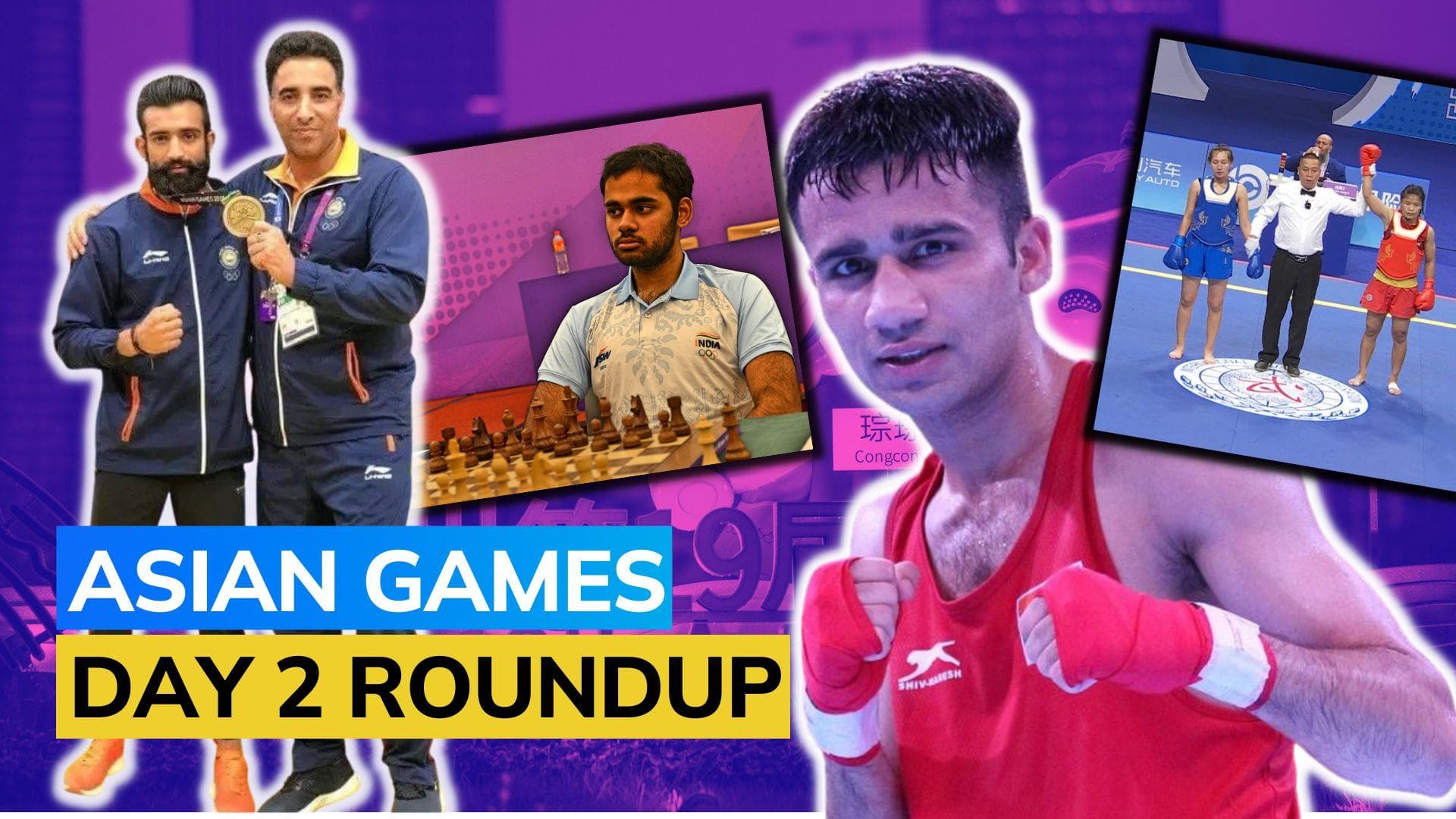 Asian Games 2023: India confirm 1st medal in Wushu, mixed day in boxing and chess; list of medal winners