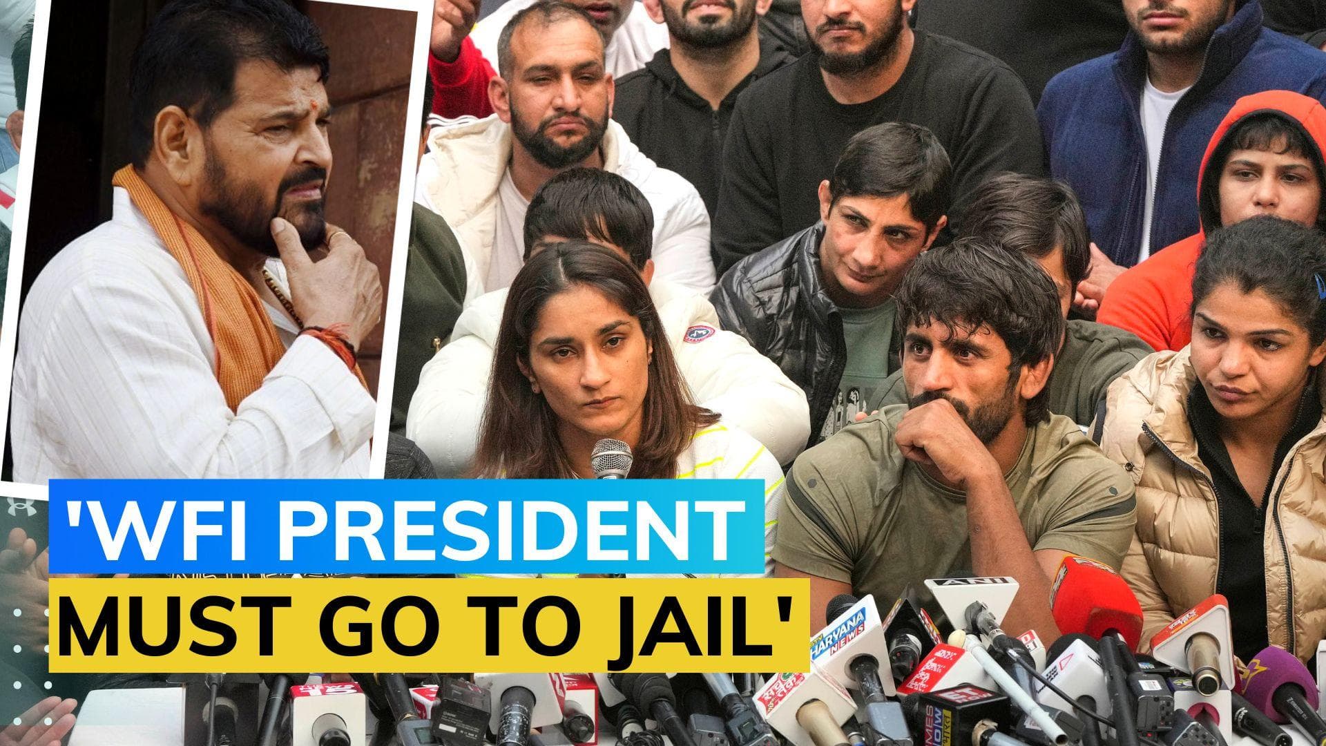 Wrestlers vs Federation: 5-6 women wrestlers sexually harassed by WFI President Brijbhushan Sharan Singh - Vinesh Phogat