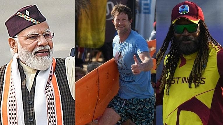 Prime Minister Narendra Modi writes to Gayle and Jonty Rhodes, cricketers respond