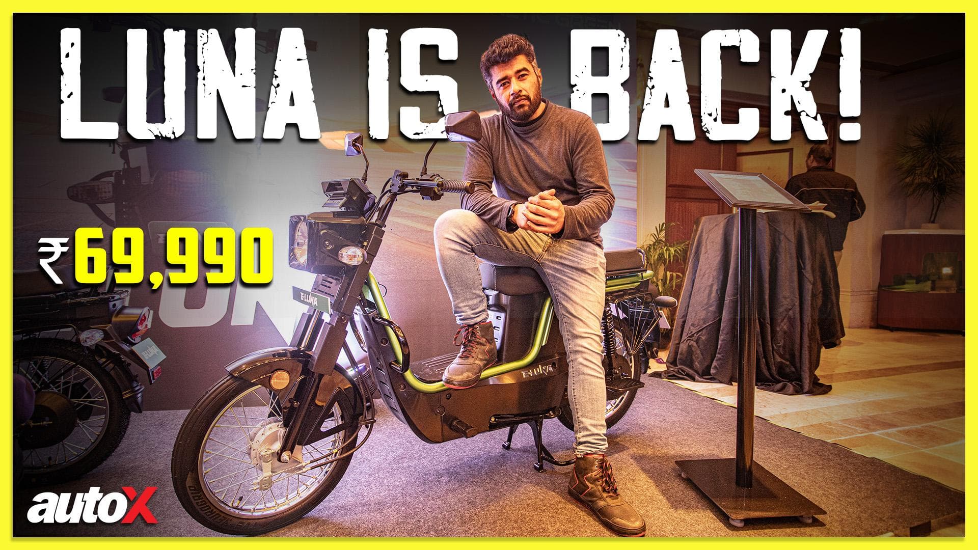 Kinetic E Luna launched in India at Rs 69,990 | New electric moped 2024 | autoX