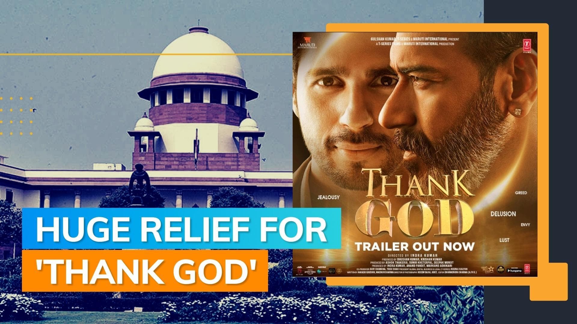 SC refuses urgent hearing of plea against release of Ajay Devgn and Sidharth Malhotra's ‘Thank God’