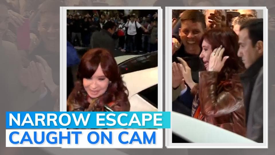 Video: man tries to shoot Argentina vice president, fails after gun gets stuck 