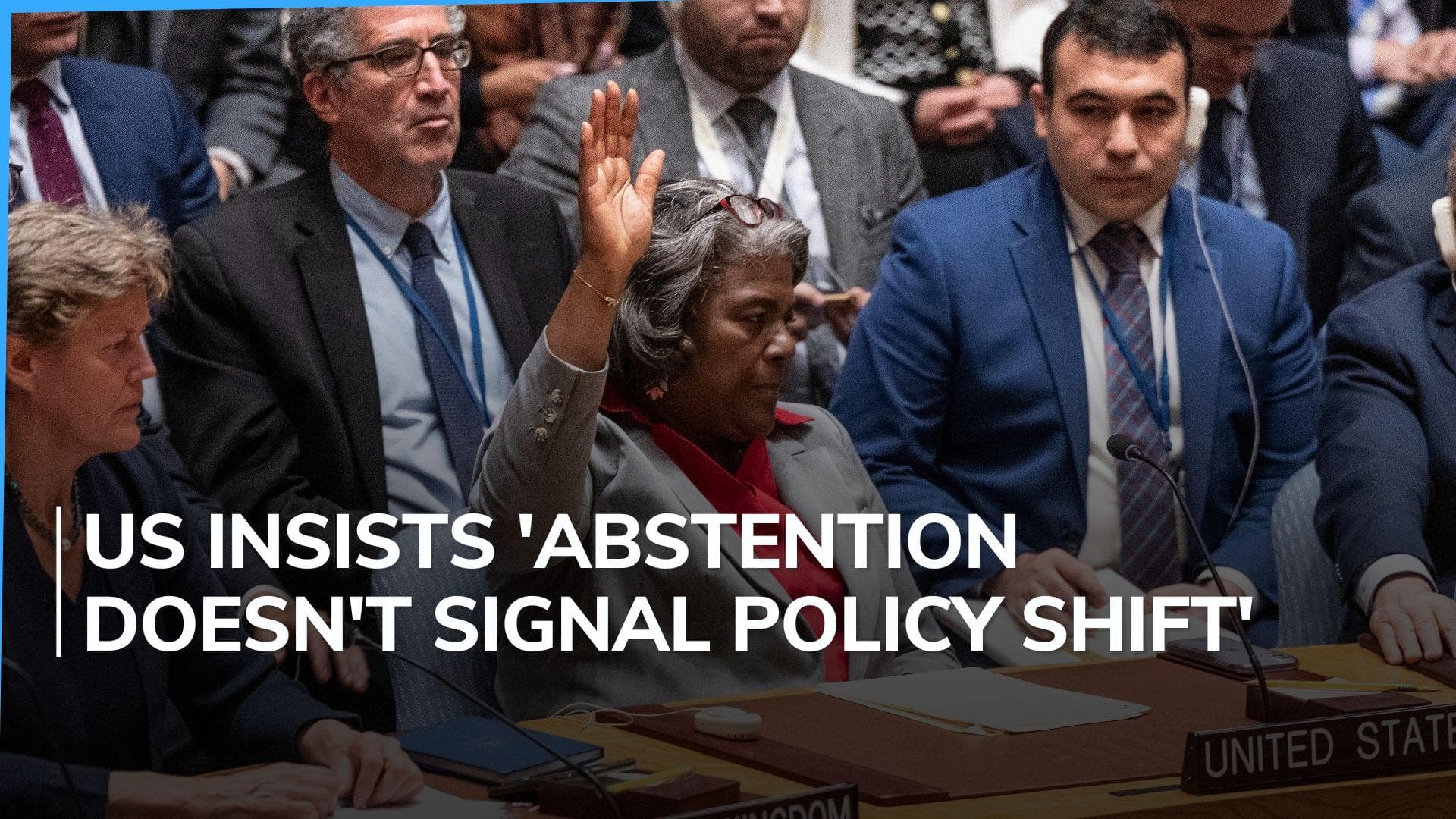 UN Security Council for first time demands Gaza ceasefire as US abstains