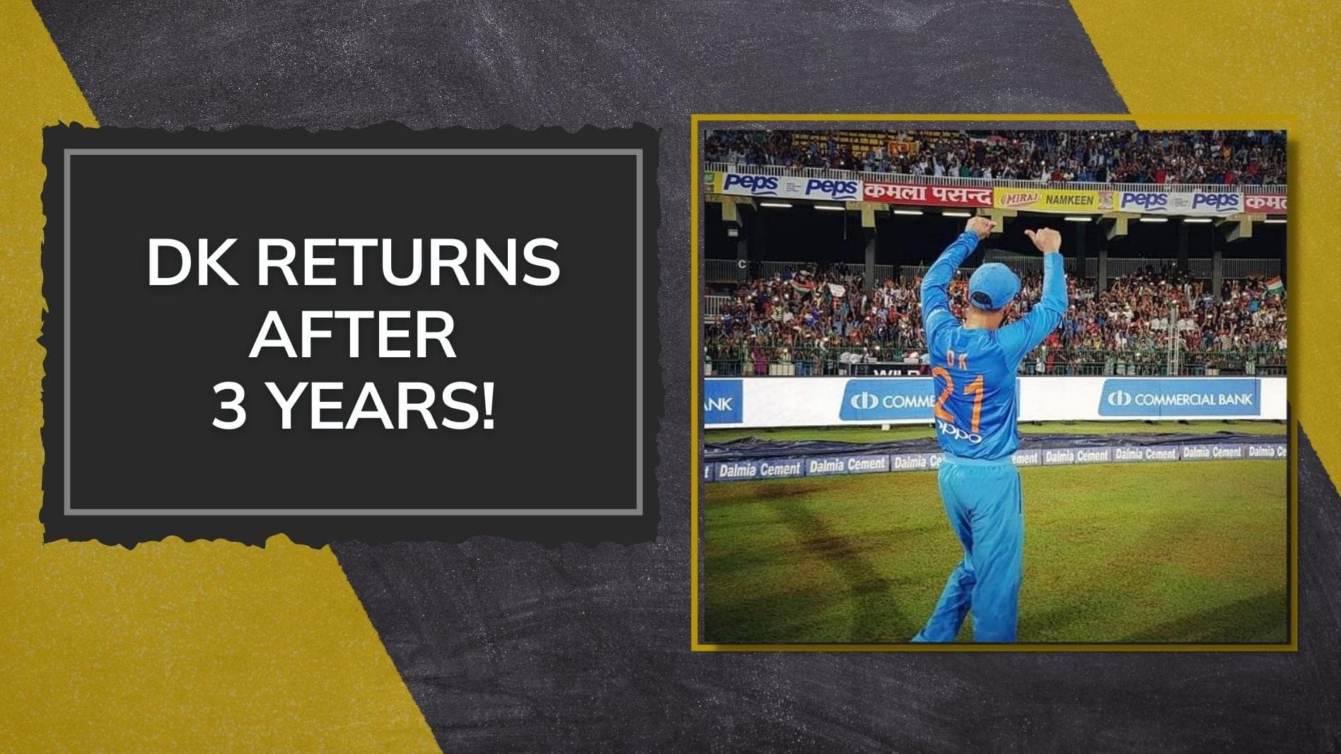 'If you believe in yourself...', Dinesh Karthik makes a dream comeback to Indian T20 side