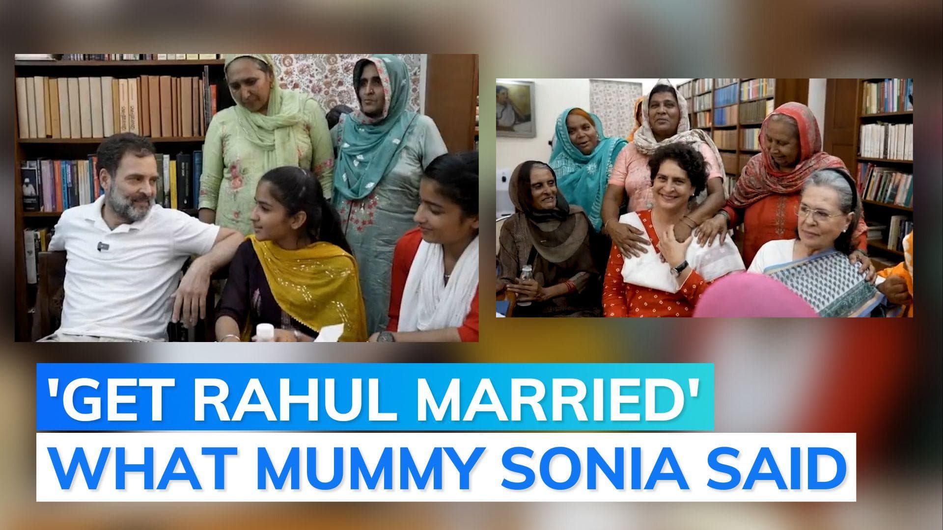 Watch: Rahul Gandhi & family's fun banter with Haryana women farmers