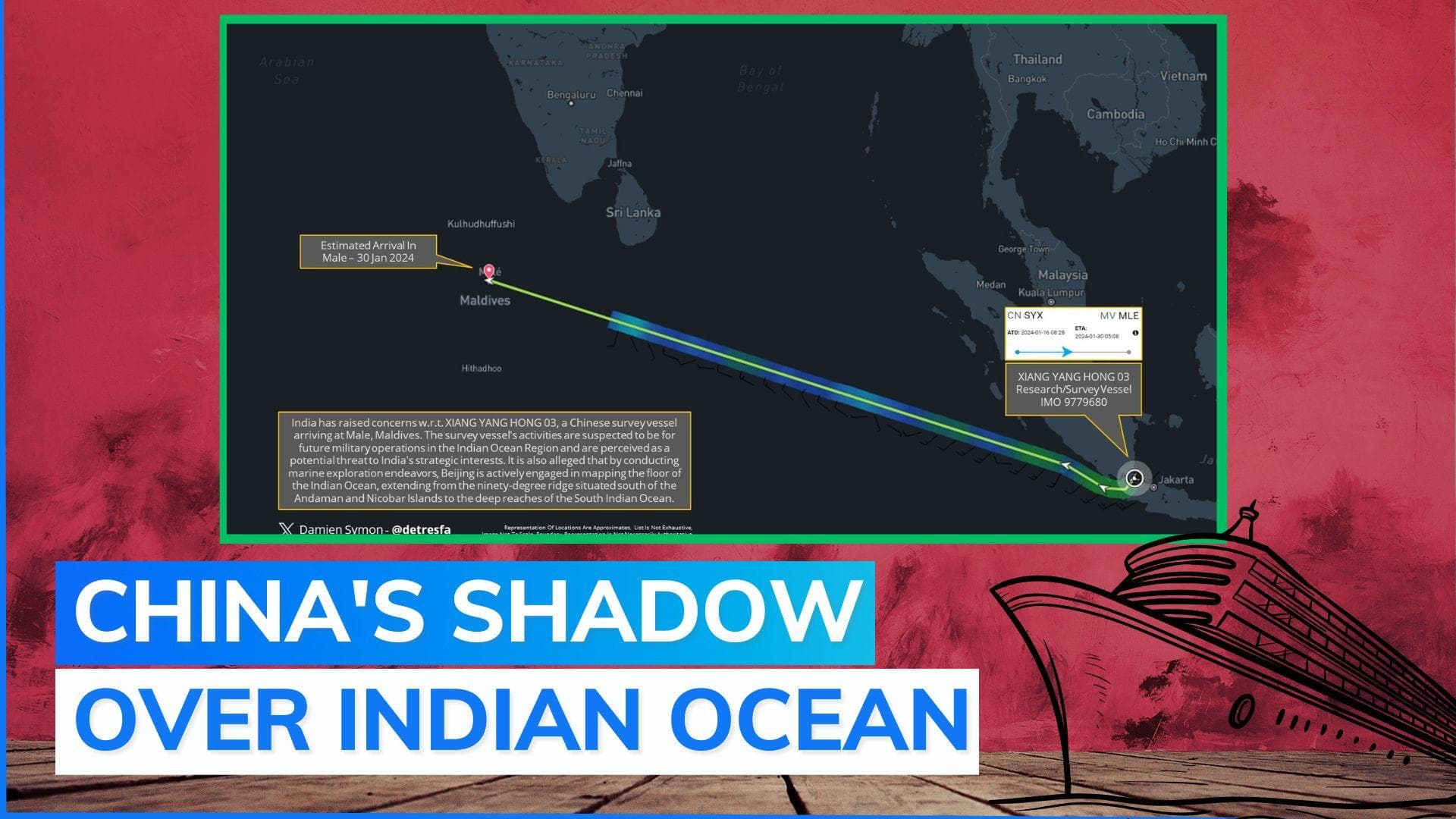 Maldives govt confirms Chinese research 'spy' vessel's port call to Male 