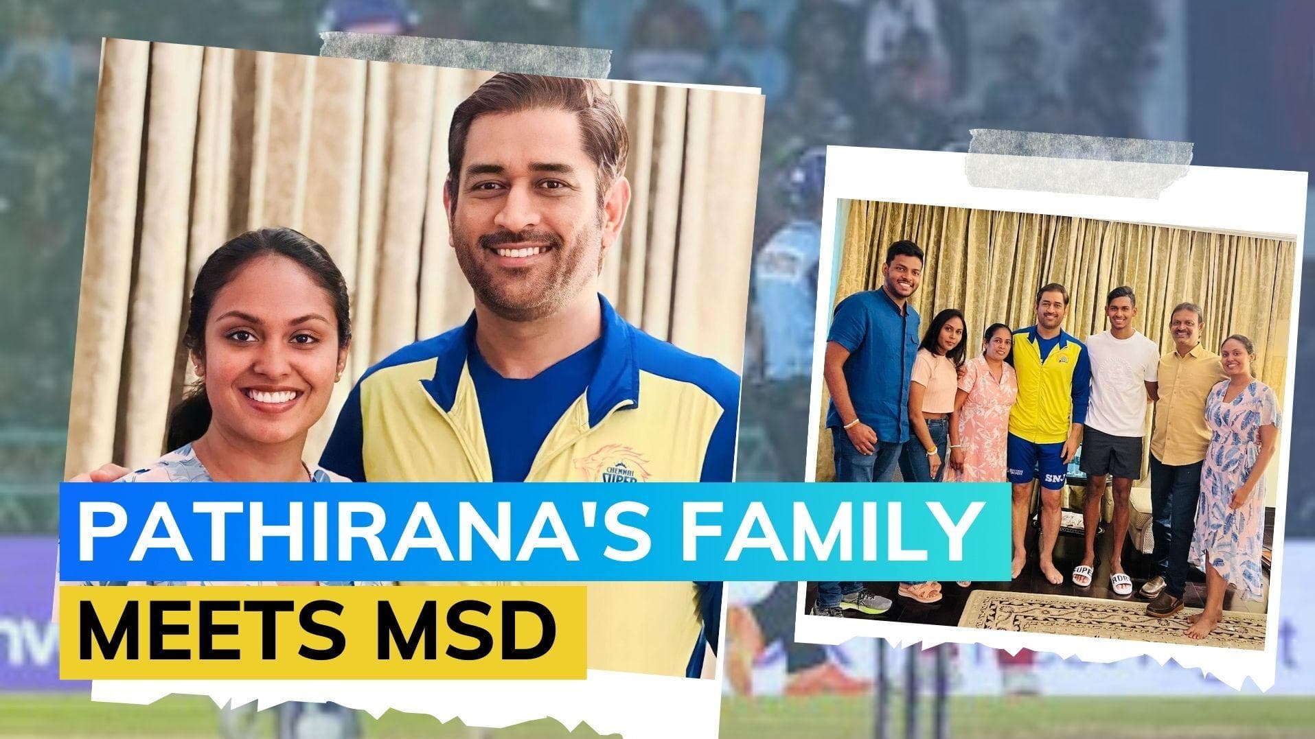 IPL 2023: 'He's always with me' - CSK captain MS Dhoni assures Pathirana's family