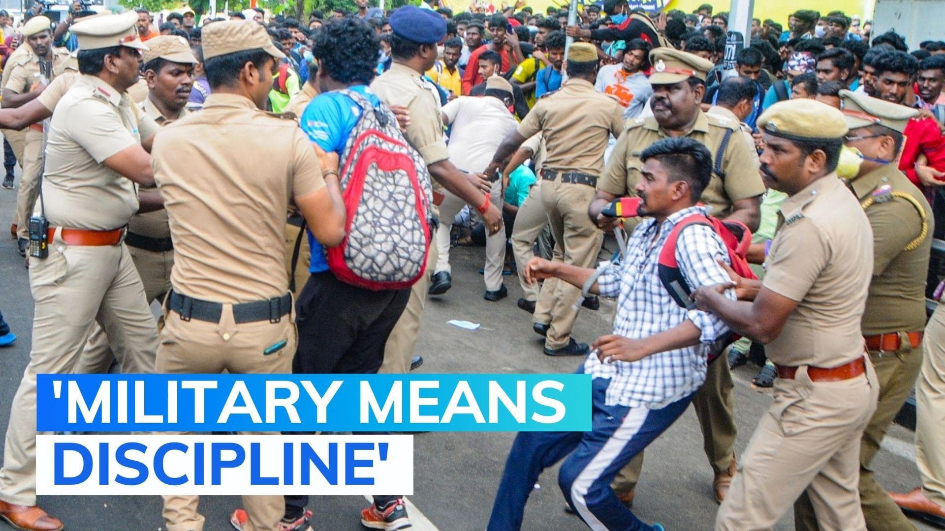 Watch: 'There is just no space for arsonists,' says top military officer