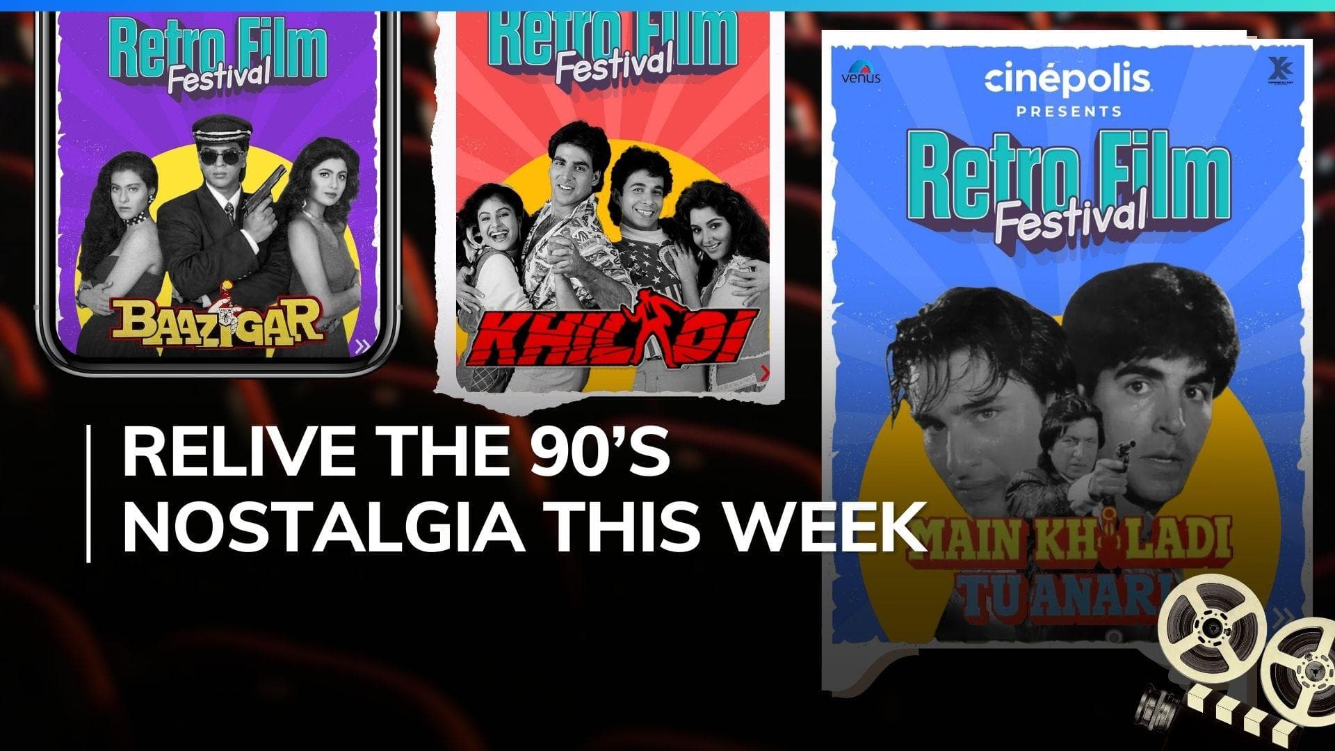 Retro Film Festival: Shah Rukh Khan’s ‘Baazigar’, Akshay Kumar’s ‘Khiladi’ and more films to re-release  