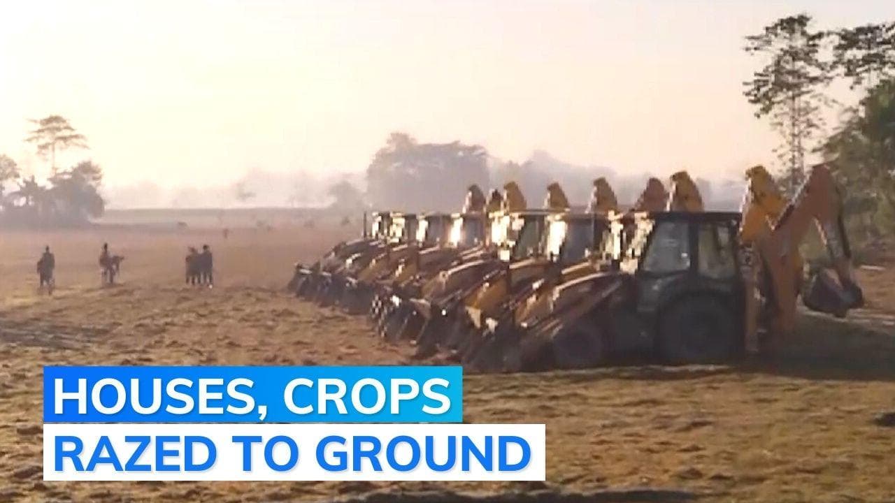 Assam: eviction drive to clear forest land, 299 families may be left homeless