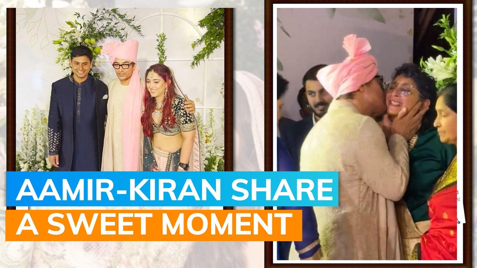Ira Khan wedding: Aamir Khan kisses ex-wife Kiran Rao in front of Reena Dutta, video goes viral 
