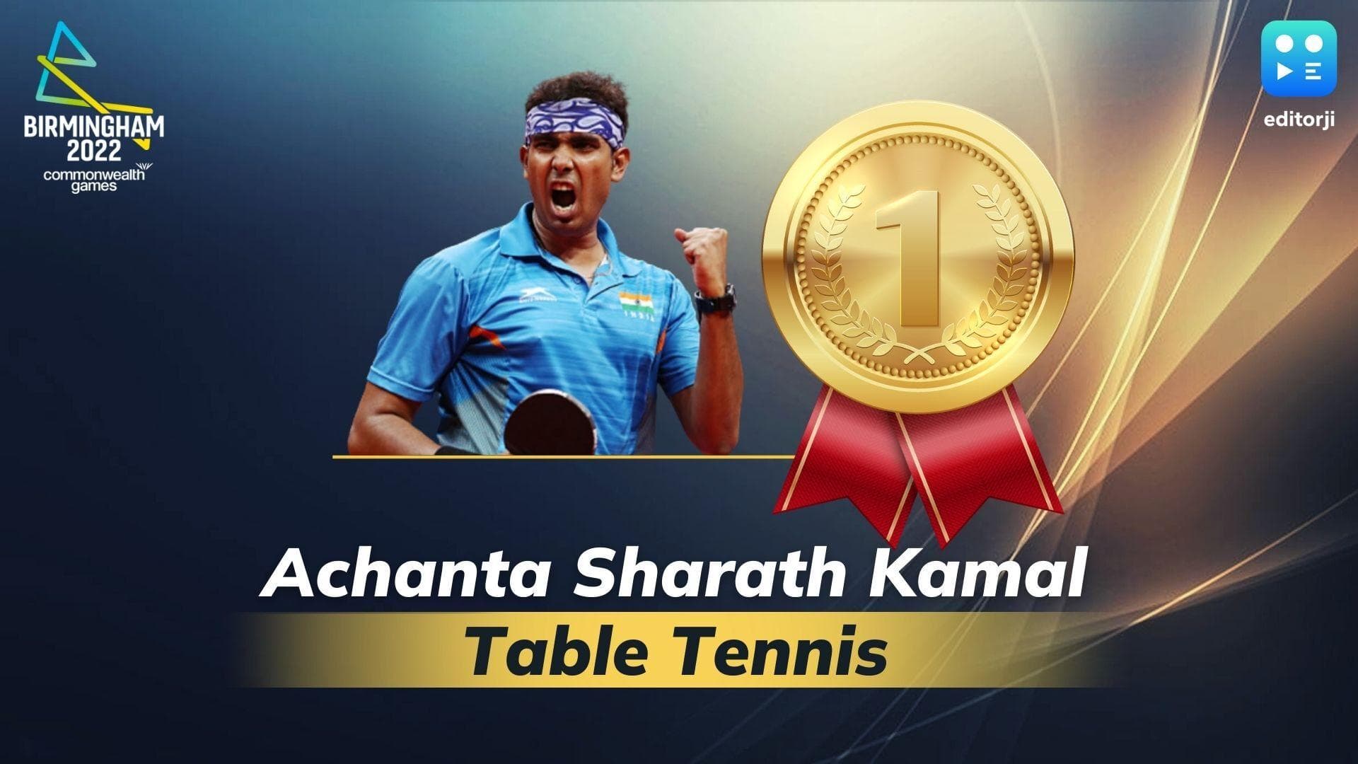 40 साल के अचंता शरथ कमल ने जीता टेबल टेनिस के पुरुष एकल में गोल्ड, CWG 2022 में ये उनका तीसरा स्वर्ण पदक 