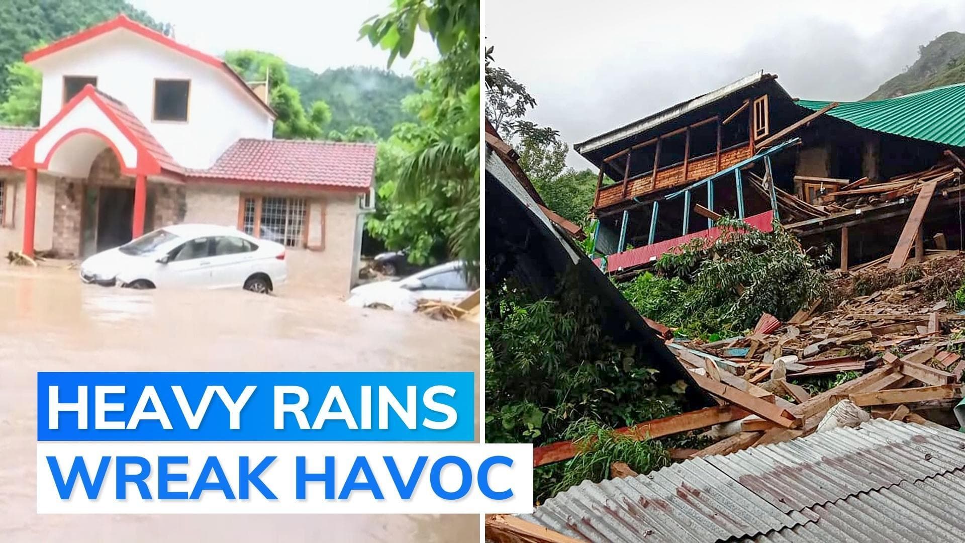 22 dead as heavy monsoon rains trigger flash floods and landslides in Himachal