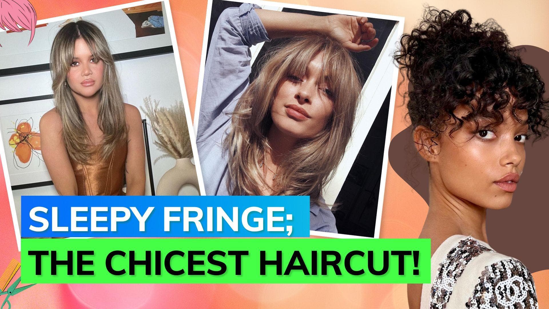 Get cosy autumnal vibes in a haircut; Sleepy fringe is here to rule fall! 