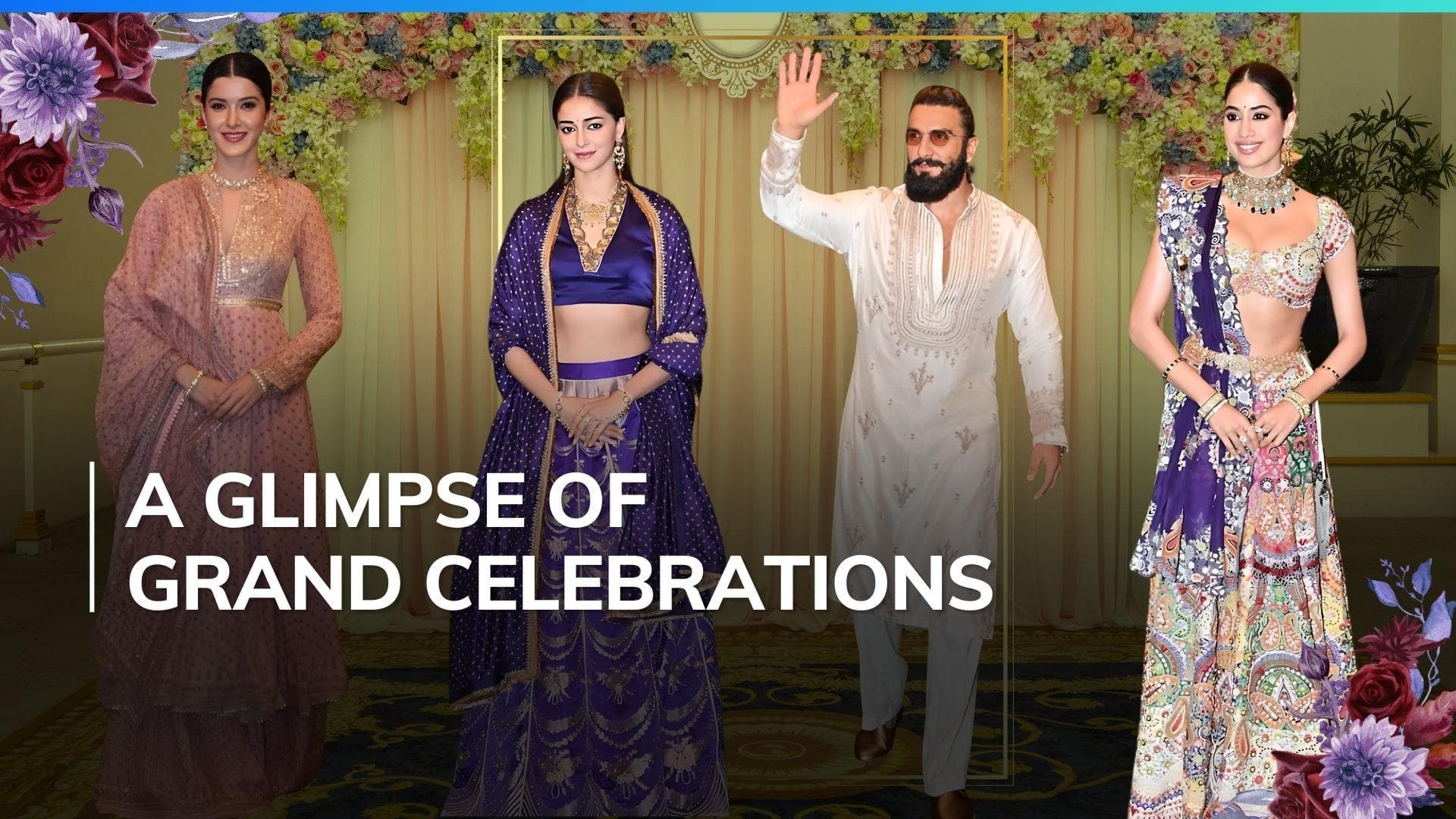 Anant Ambani-Radhika Merchant’s mehendi ceremony: Ranveer Singh, Janhvi Kapoor arrive in style | Watch 