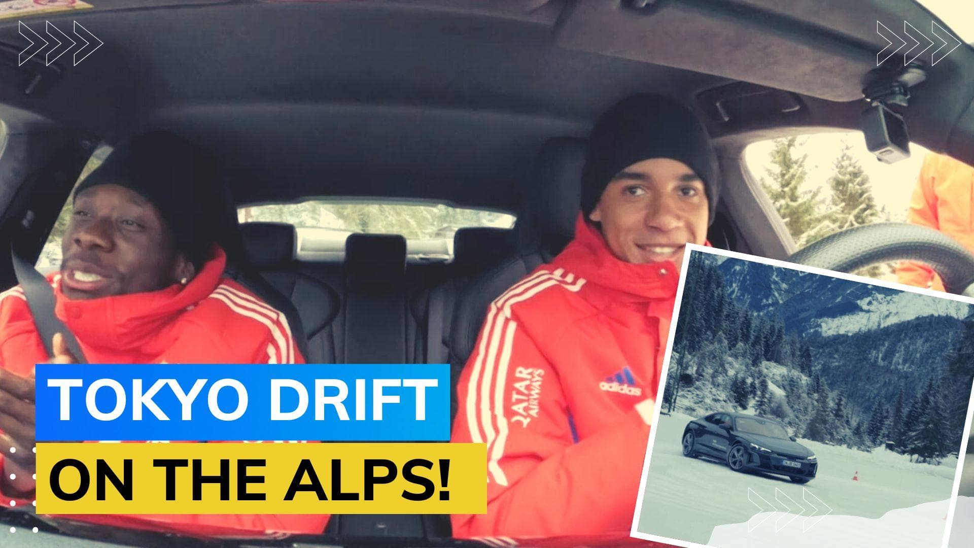 Watch! Bayern Munich players go Fast and Furious in the Alps!