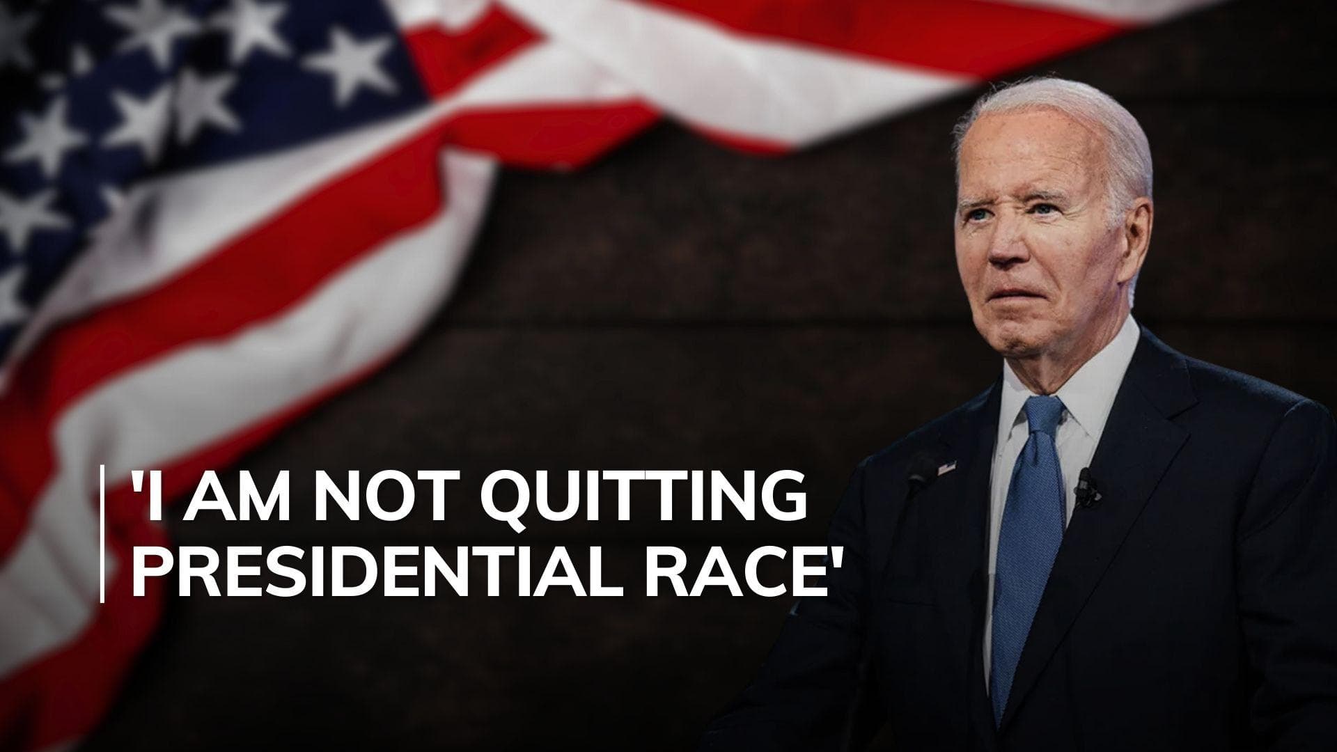 Biden tells Democrats in Congress he will not drop out in race against Trump after debate debacle
