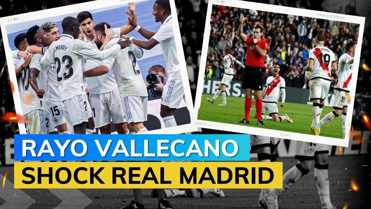 Real Madrid beaten by Rayo Vallecano, lose La Liga lead to Barcelona