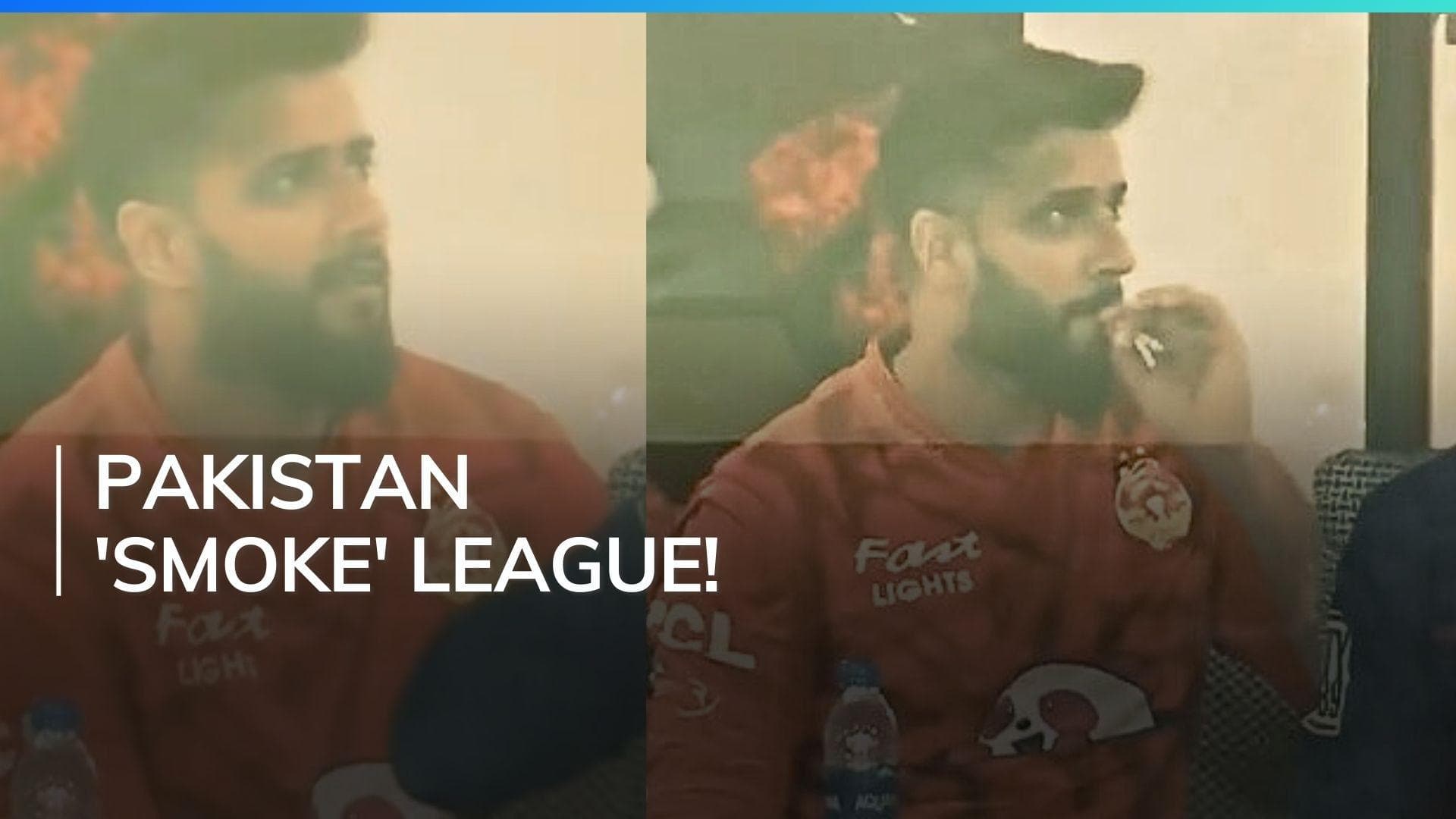 Watch! Video of Imad Wasim smoking during PSL final goes viral