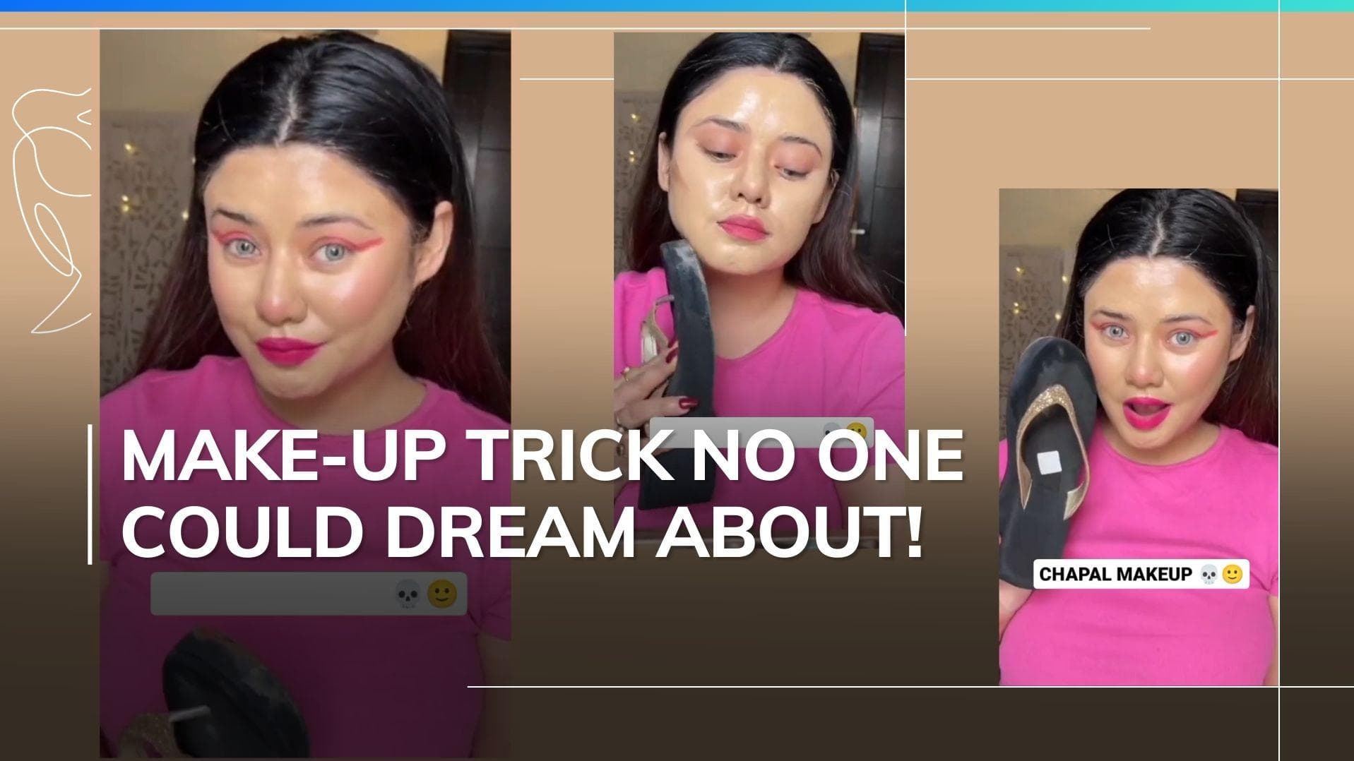 Instagram influencer does makeup with chappal, leaves internet stunned and disgusted