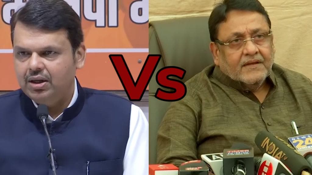 'Never wrestle with a pig': Fadnavis' post after Nawab Malik's allegations