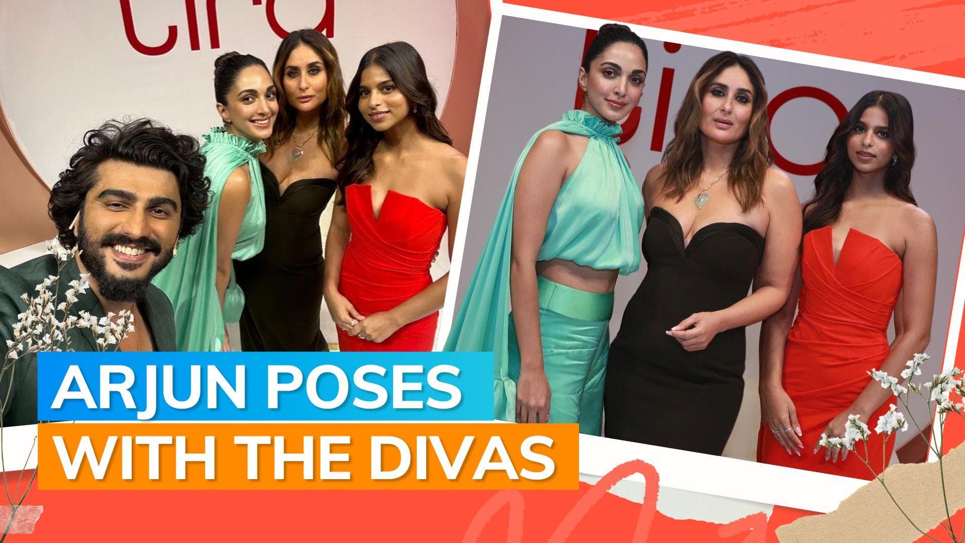 Arjun Kapoor, Kareena Kapoor, Kiara Advani and Suhana Khan catch up at an event; video goes viral