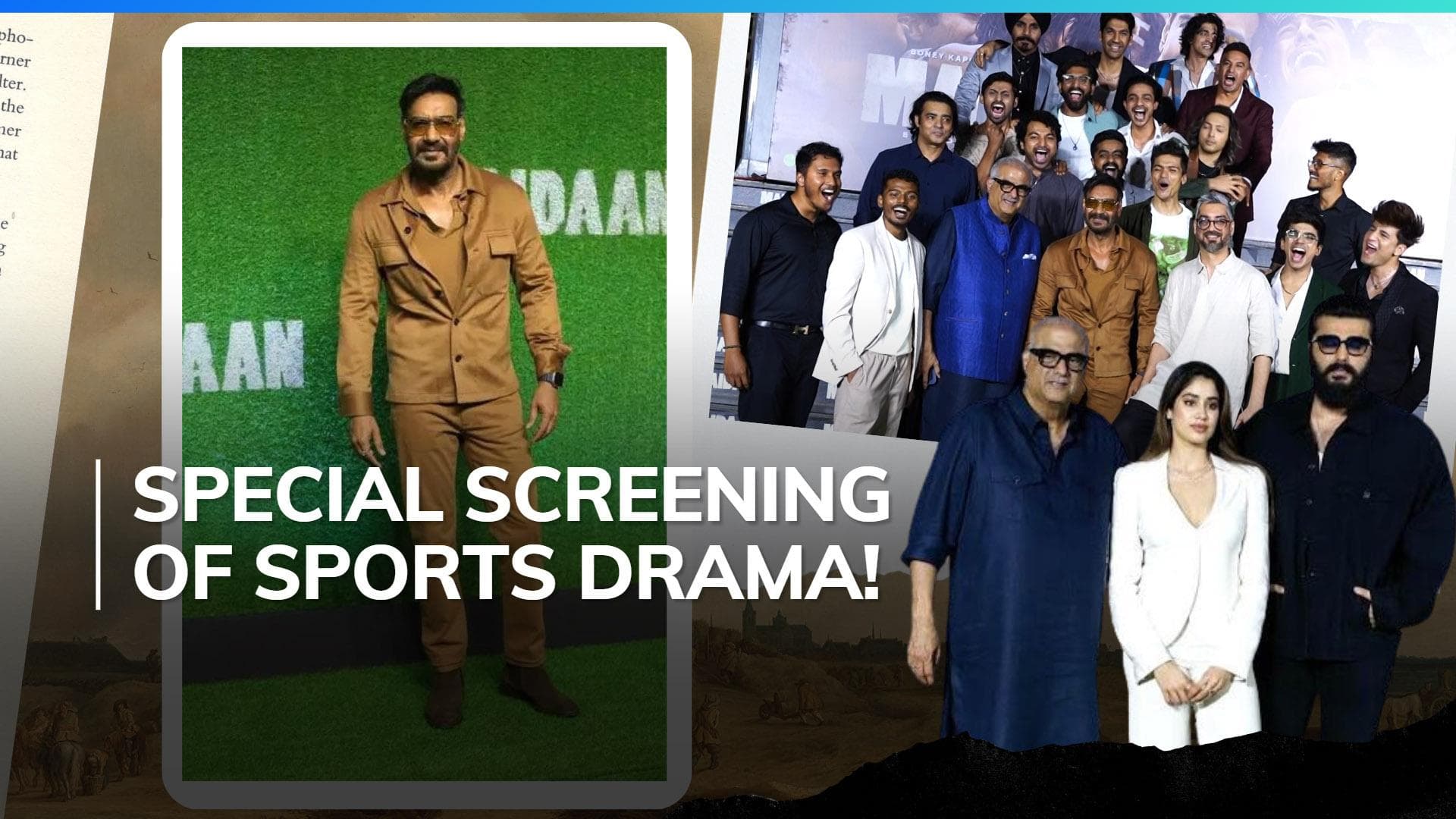 'Maidaan': Janhvi Kapoor to Arjun Kapoor, celebs attend the premiere of Ajay Devgn's film 