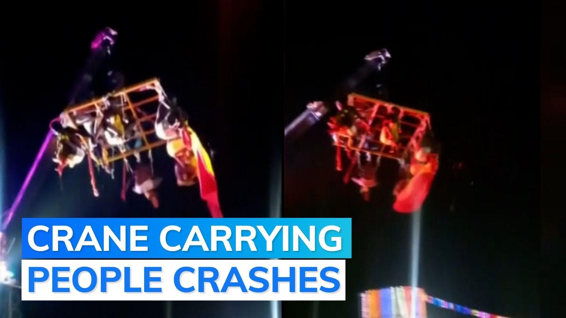 On camera: crane collapses at Tamil Nadu temple event; at least 4 killed