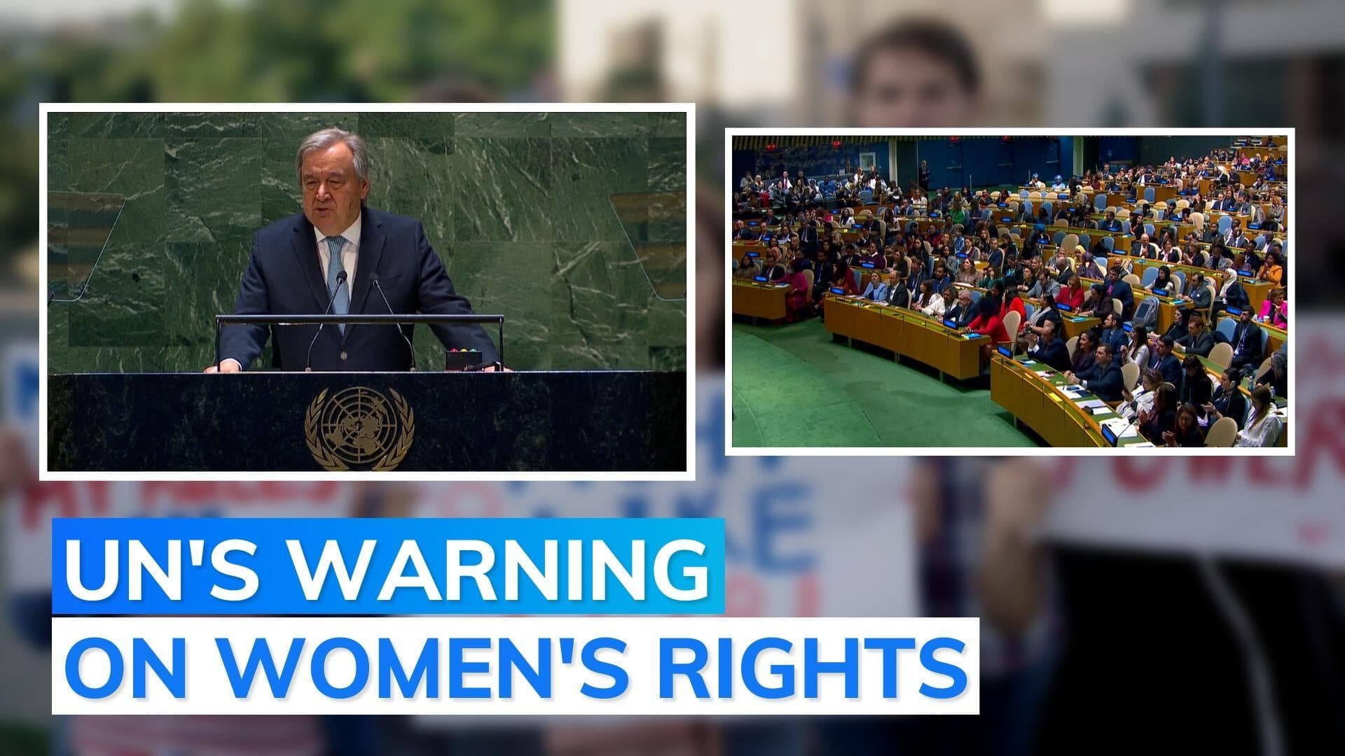 Gender equality still 300 years away: UN chief tells world leaders