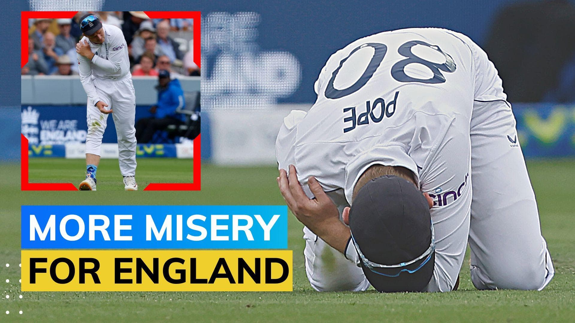 Ashes 2023: England's Ollie Pope ruled out of series due to shoulder injury | ENG vs AUS