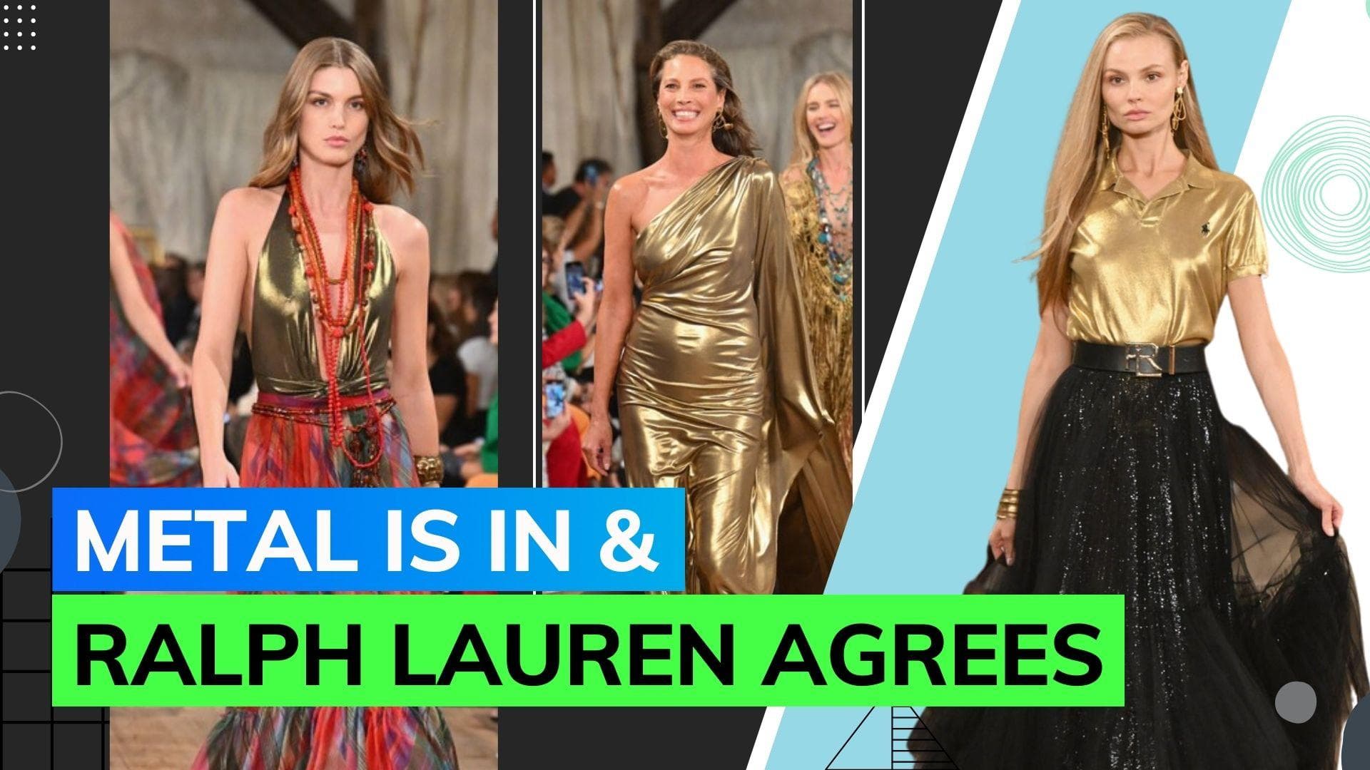 Ralph Lauren marks return to New York Fashion Week with metal-core trend