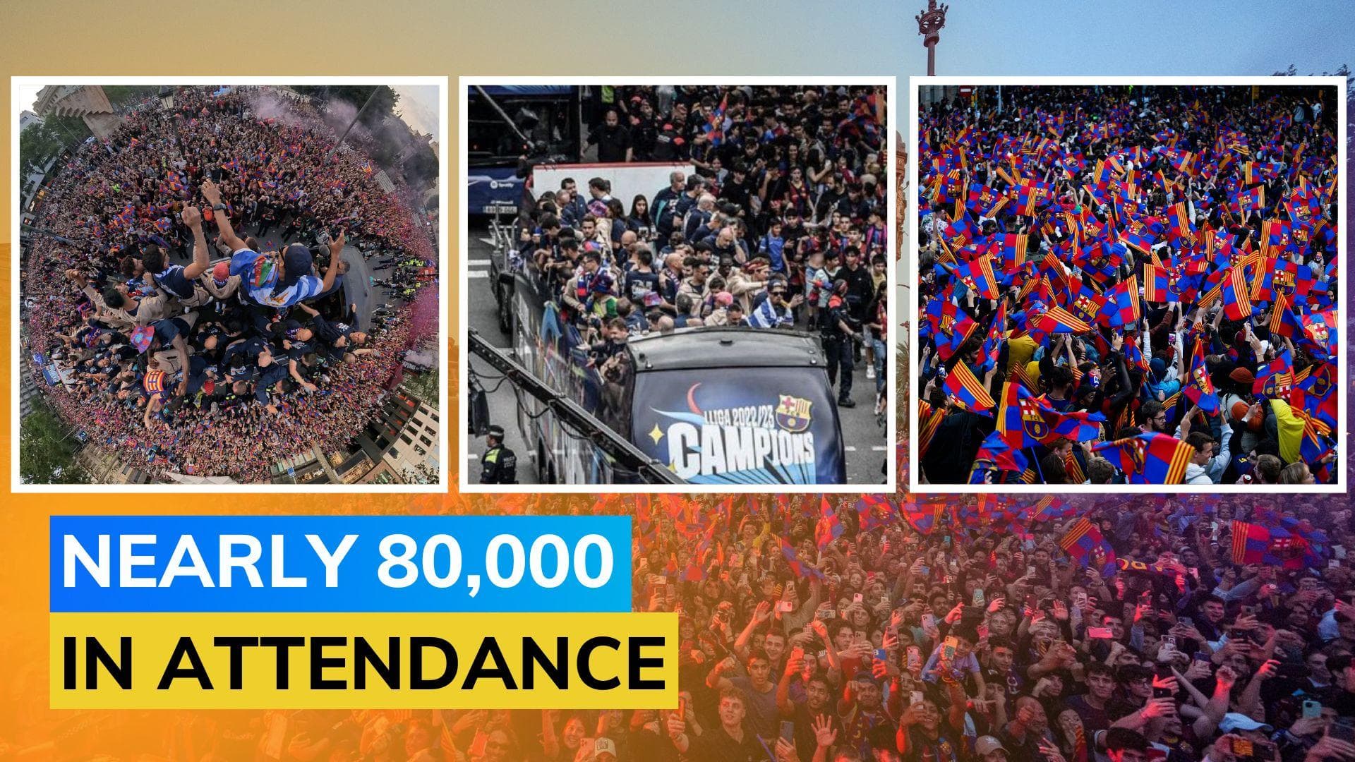 WATCH! La Liga champions FC Barcelona celebrate with trophy parade