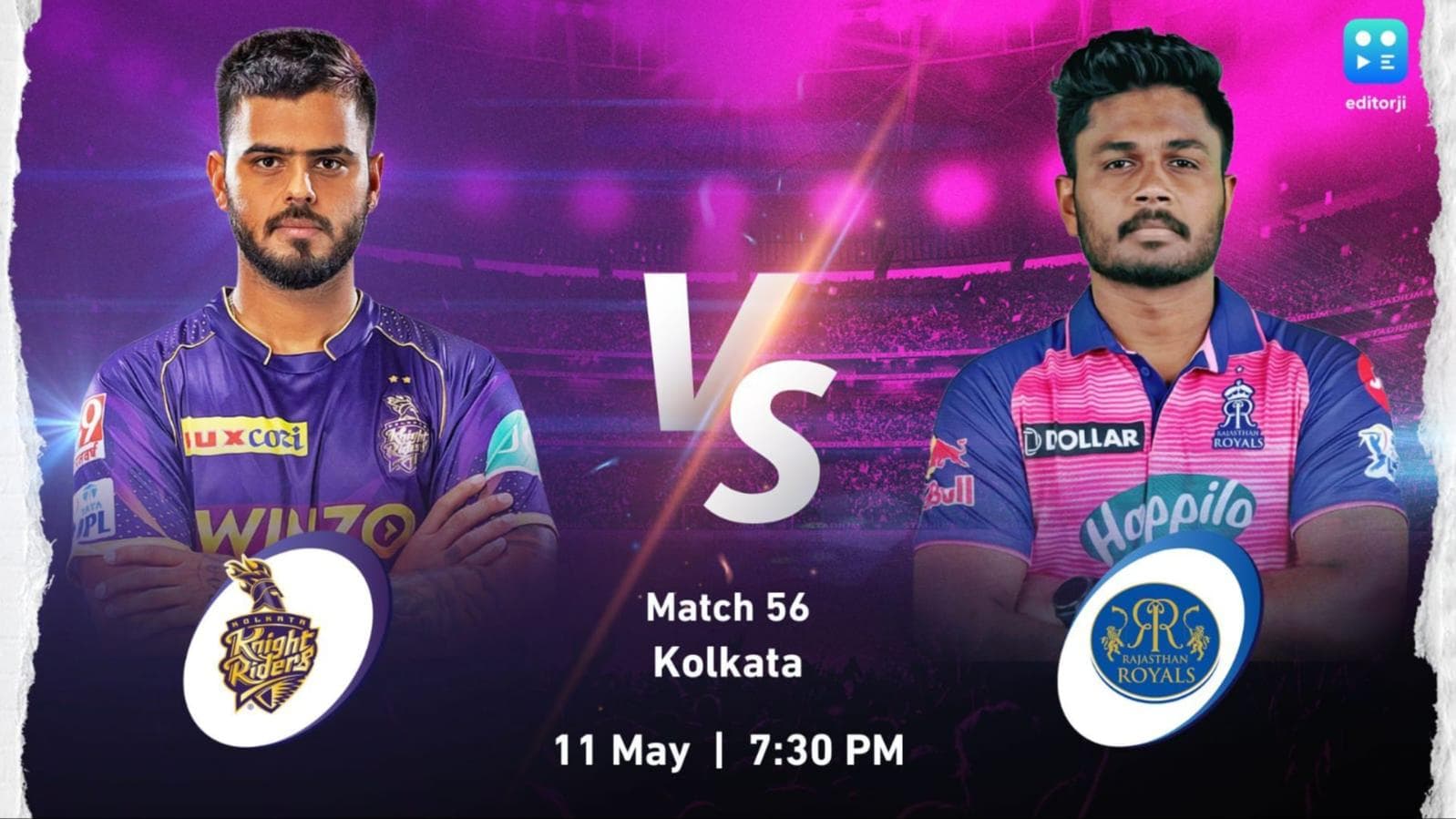 TATA IPL 2023: राजस्थान को हराकर टॉप 4 में पहुंचने पर KKR की नजरें, ऐसी हो सकती है दोनों की प्लेइंग XI