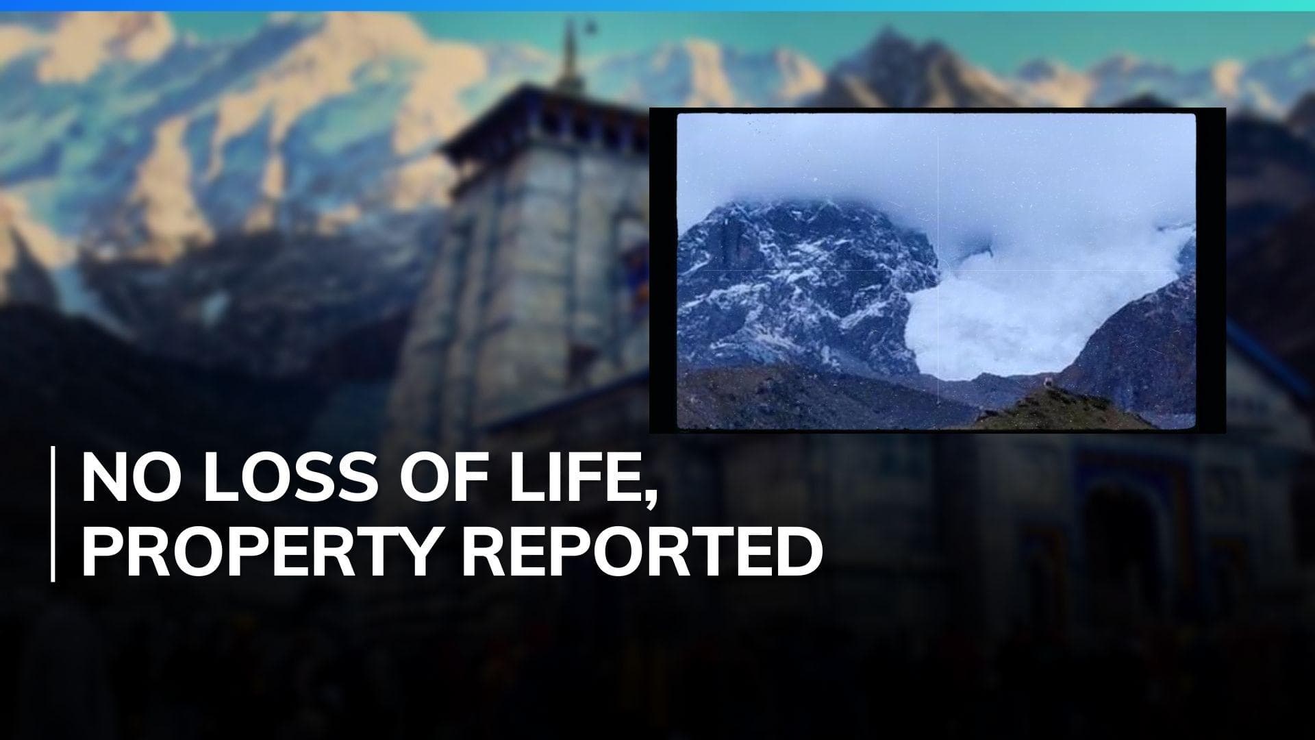 Avalanche hits Gandhi Sarovar near Kedarnath Temple | Watch