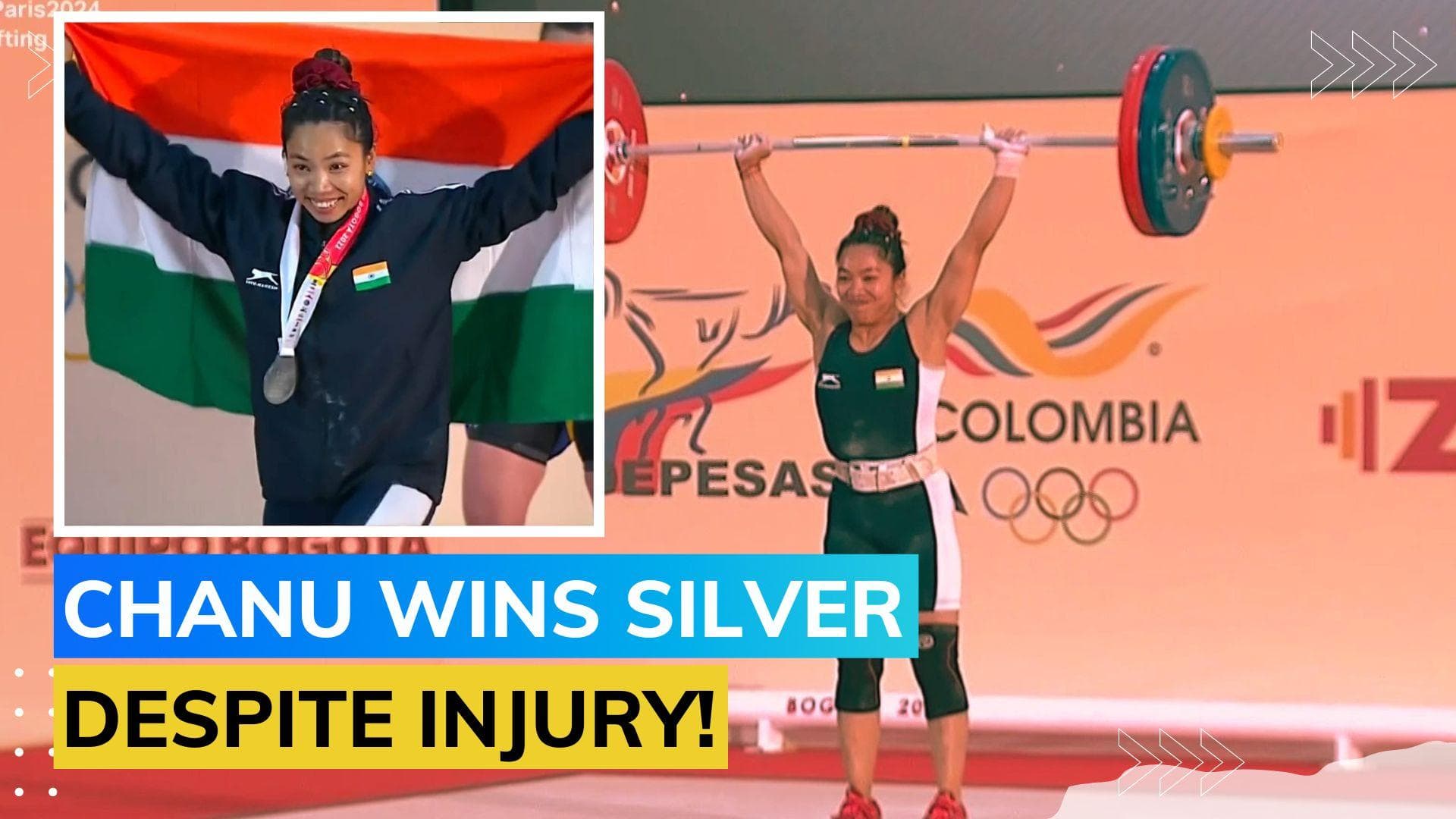 Mirabai Chanu clinches silver at World Weightlifting Championships