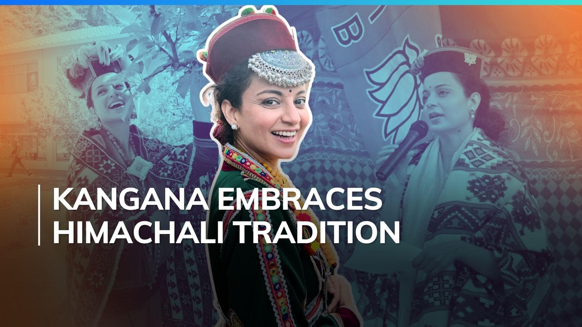 Kangana Ranaut wears Kinnauri ensemble for Lok Sabha Election campaigns, flaunts a 'Chamba Gaddi dress'