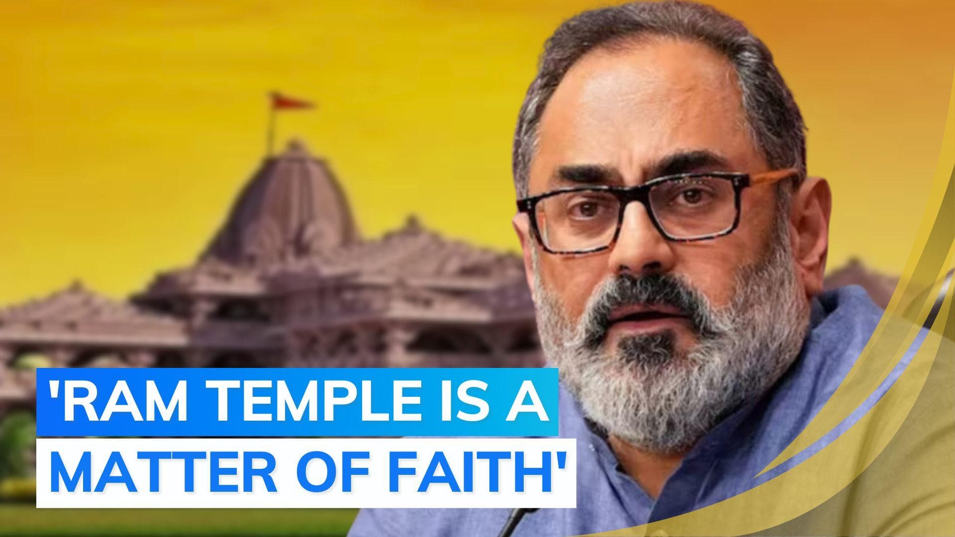 'La la world': Rajeev Chandrasekhar rebukes Rahul Gandhi for 'Modi's Ram temple event' remark 