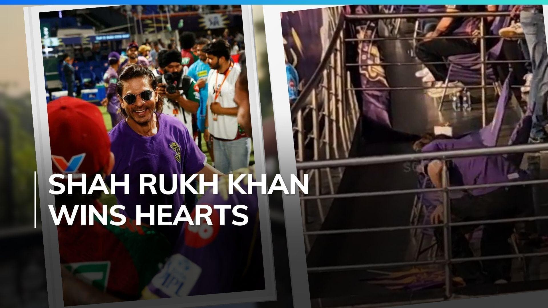 IPL 2024: Shah Rukh Khan picks up discarded KKR flags after match against LSG; fans praise him | Watch 