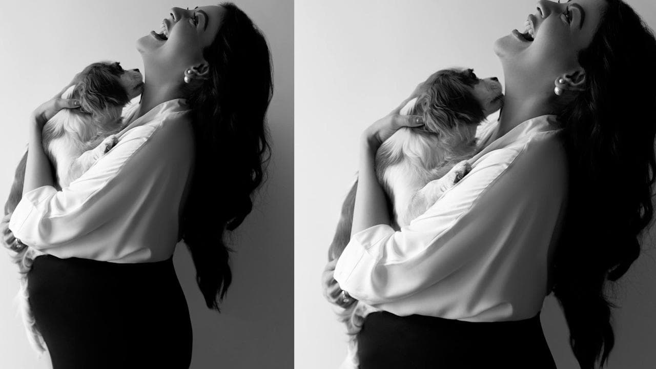  ब्लैक गाउन में Kajal Aggarwal ने कराया मैटरनिटी फोटोशूट, फ्लॉन्ट किया बेबी बंप